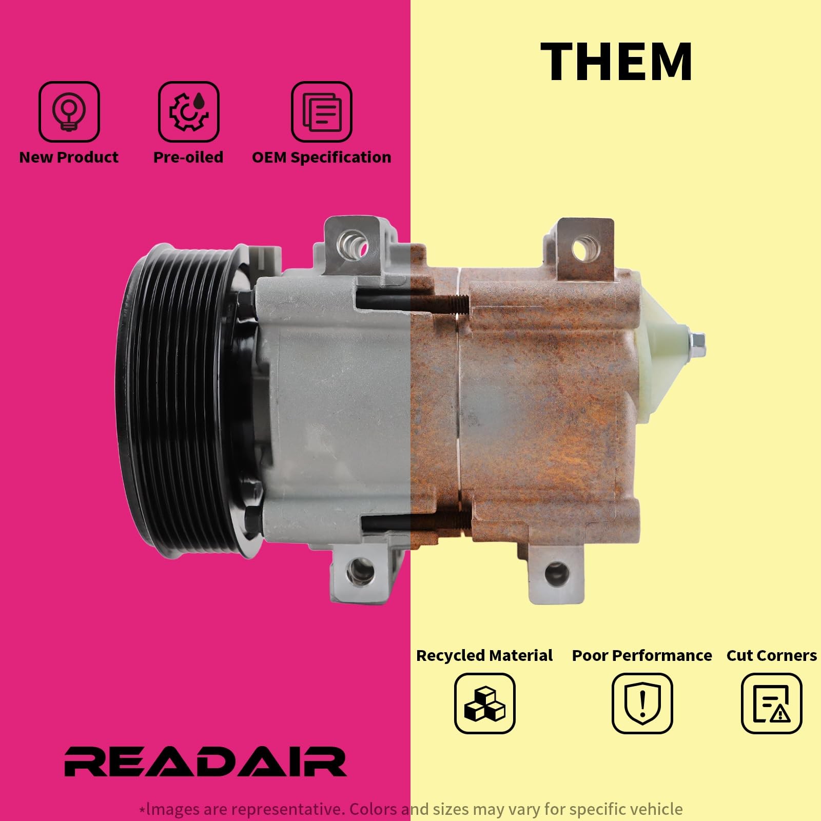 A/C Compressor | Compatible With Mazda Protege 95-98