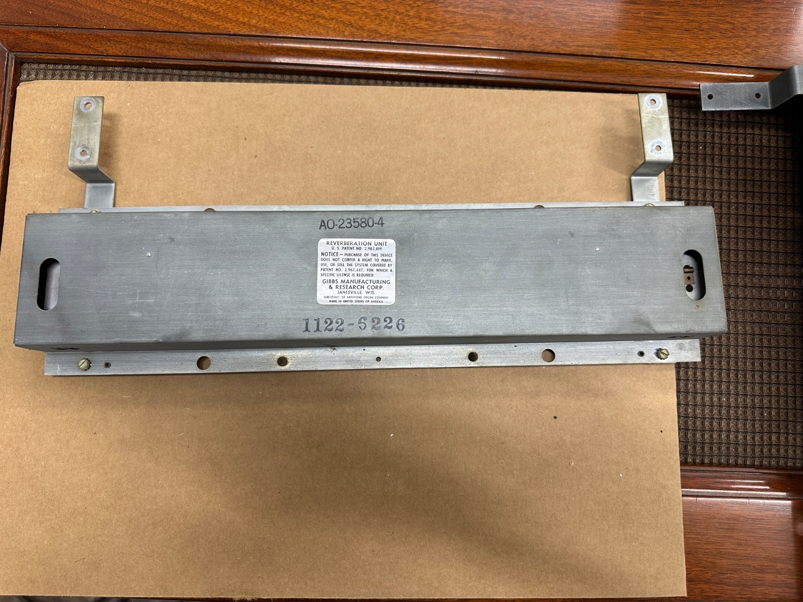 1962 Hammond Gibbs Reverb Tank For Tube Amplifier Guitar Organ VIDEO MANY AVAIL.
