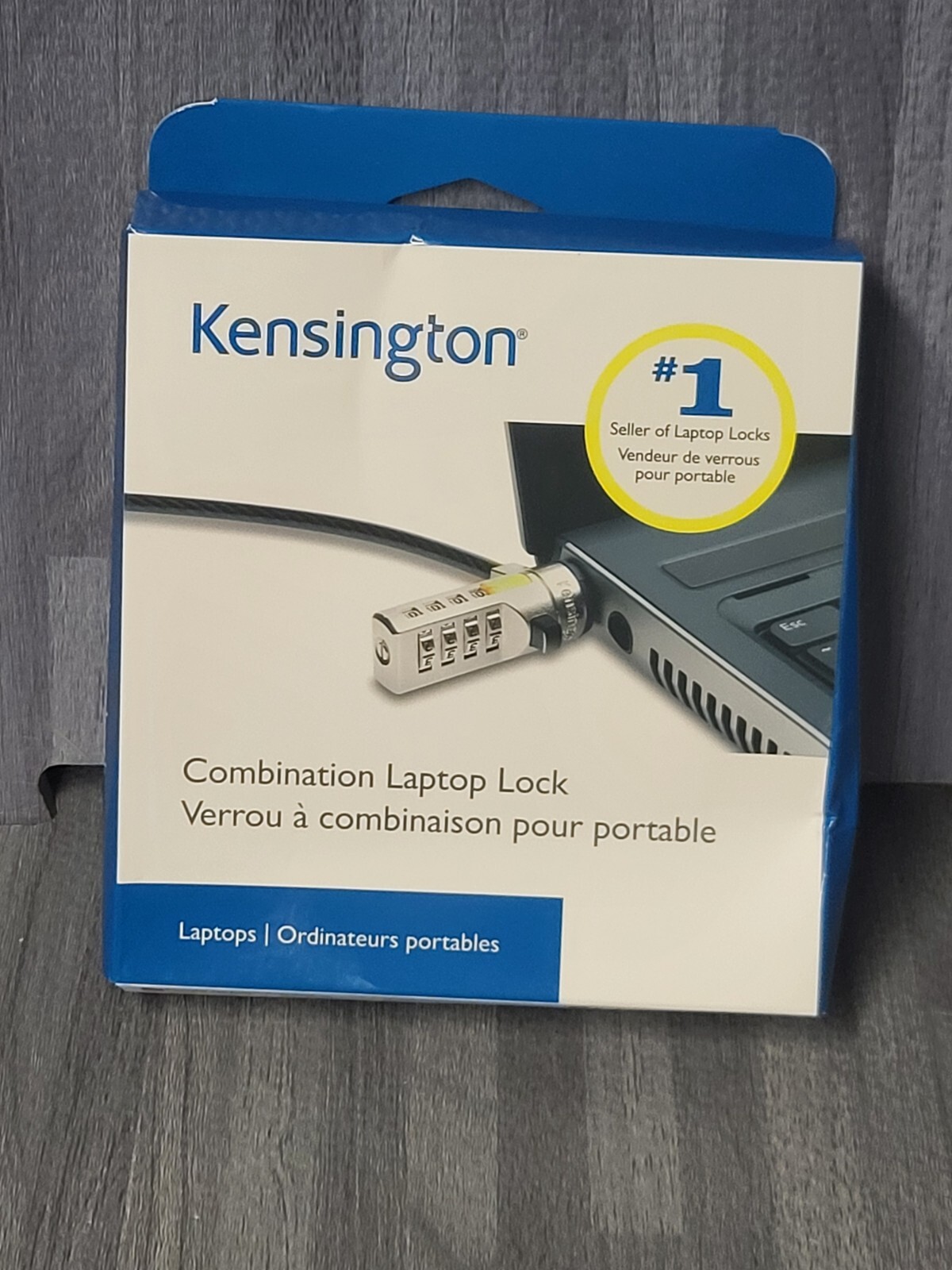 ⭐⭐⭐⭐⭐ NEW in Box - Kensington Combination Cable Laptop Lock K64673AM A1622A