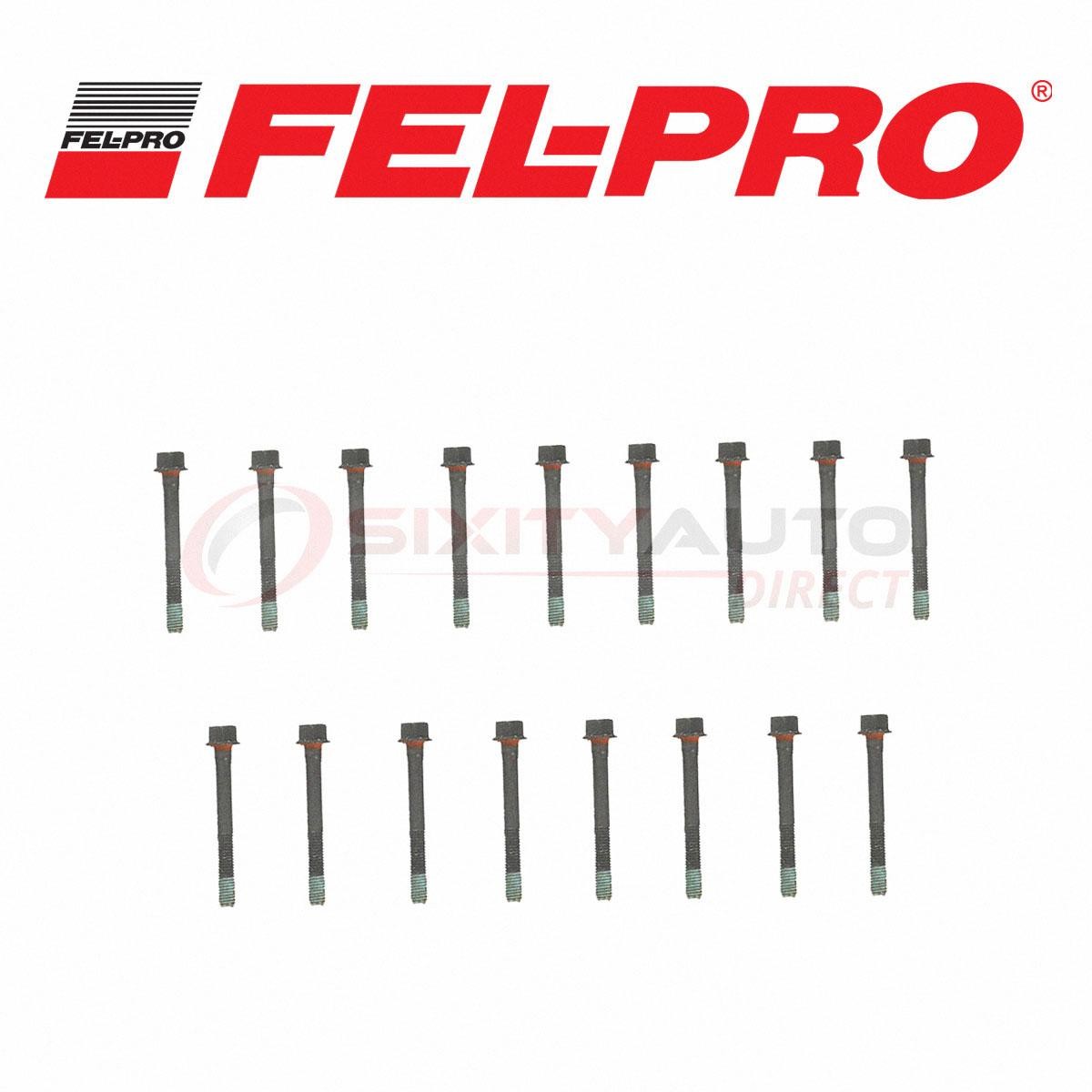 Fel-Pro Cylinder Head Bolt Set for 1988-2000 Chevrolet K2500 6.2L 6.5L V8 - dc