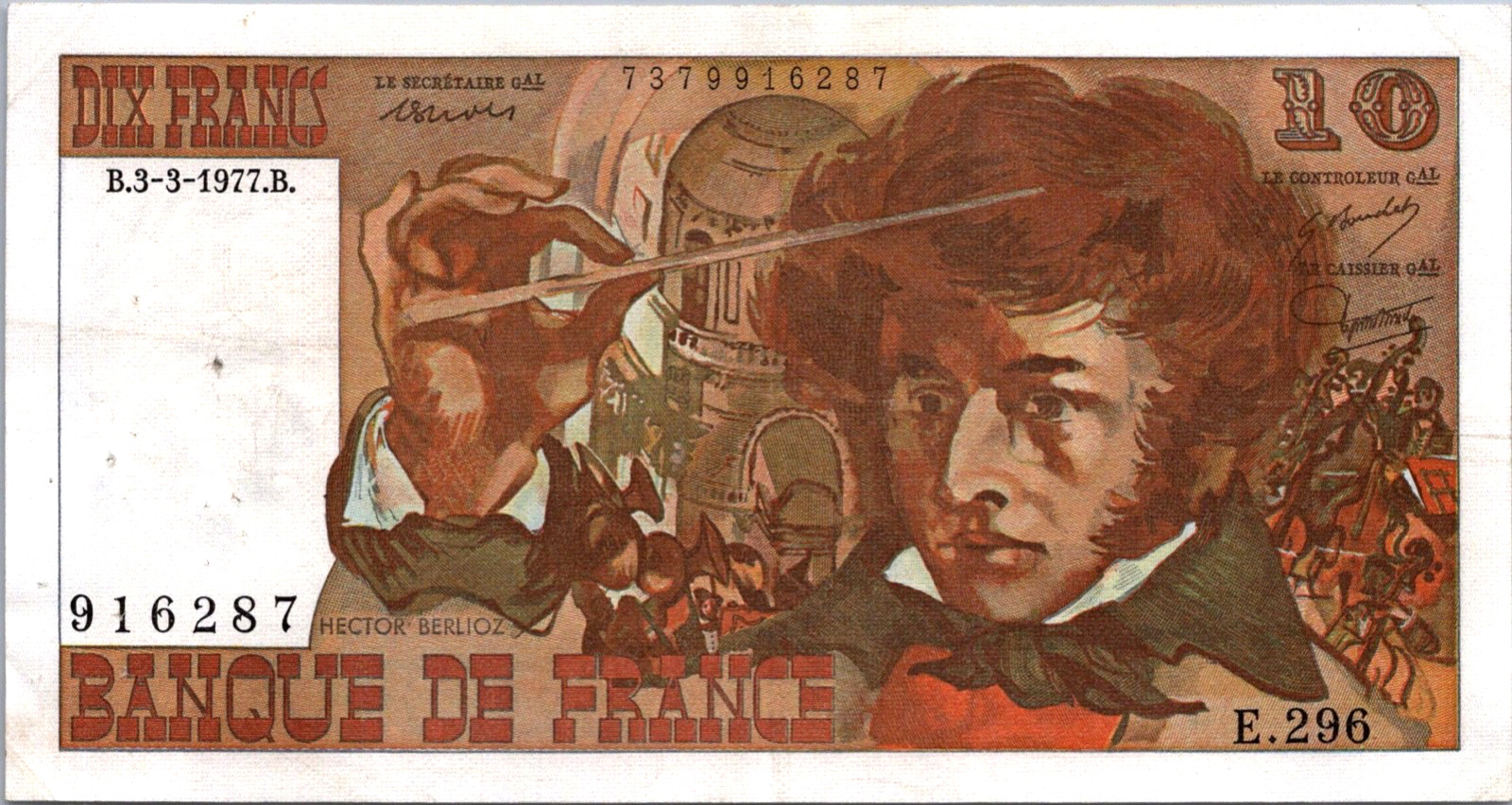 France 10 Francs 1976 UNC Pick 150C