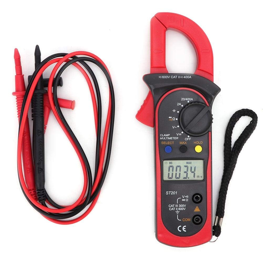 Oumefar Automatic Digital Clamp Meter Current Multimeter DC AC Blue,Red