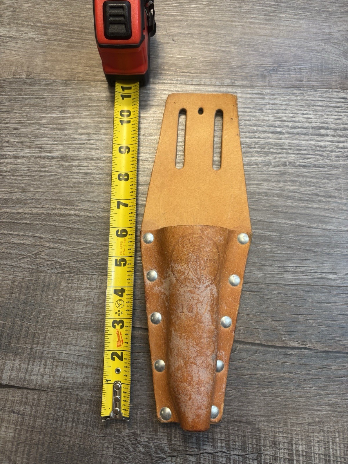 Klein Tools 5107-9 Pliers Holder with Open Bottom Brown Leather