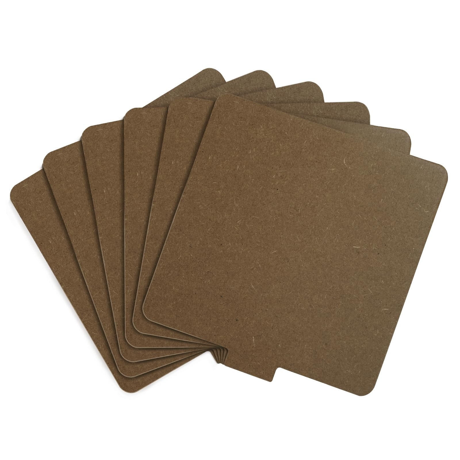 6 Pack 7 Inch Square Pottery Bats for Pottery Wheel Ceramic Tools Brown