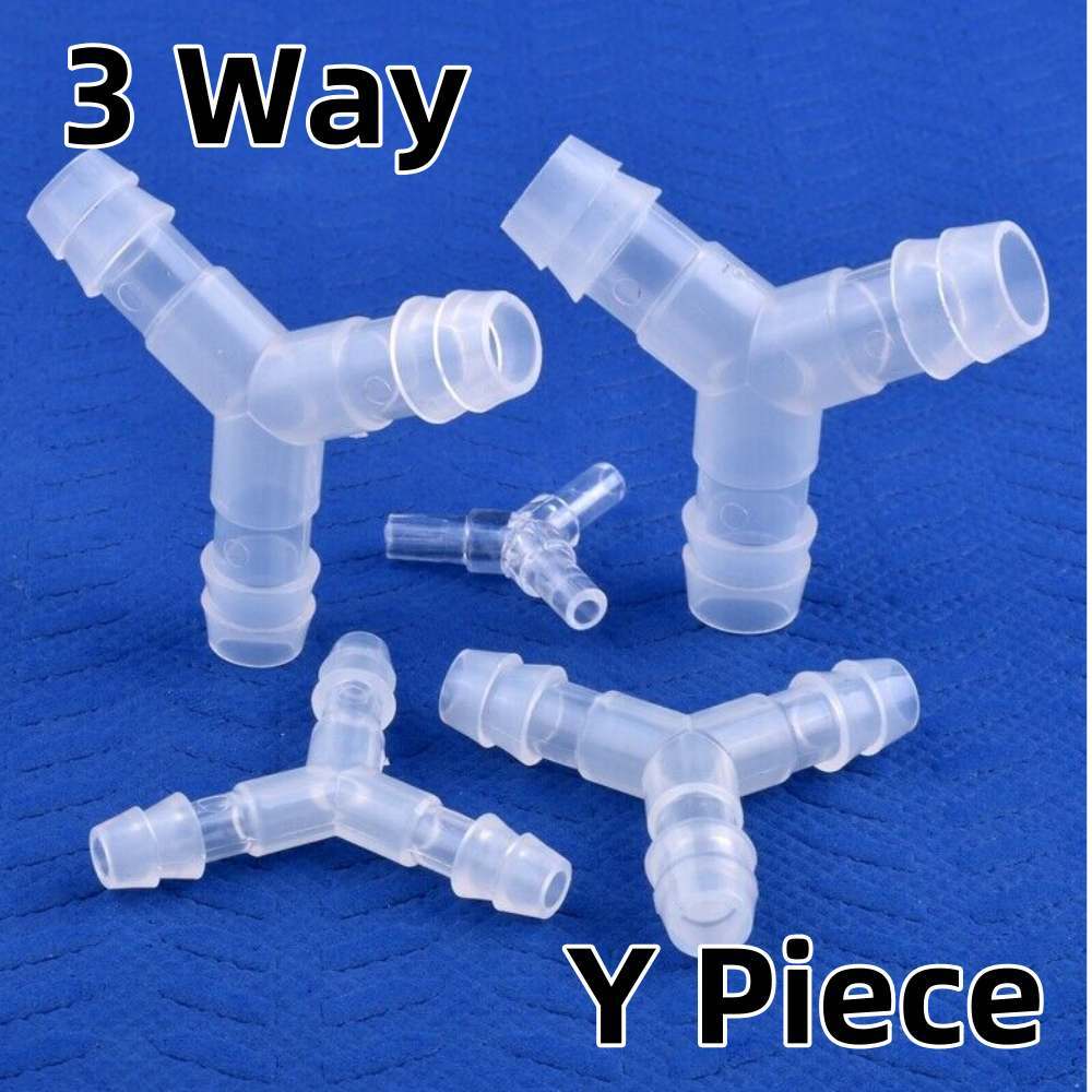 Piece Joiner Hose Connector 3 Way Plastic Equal Barbed Pipe Splitter Fittings Y