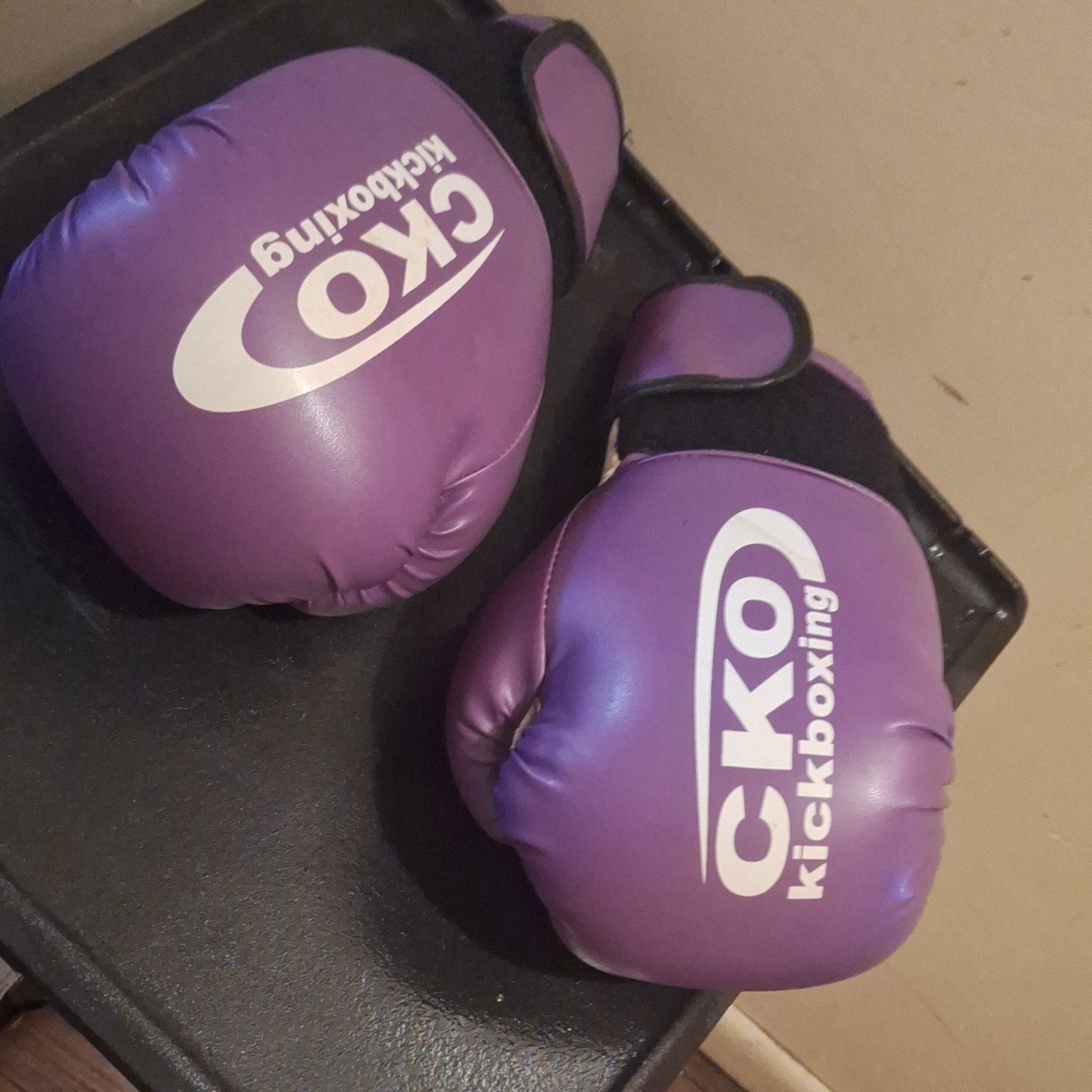 CKO Kickboxing Sparring Gloves Purple Martial Arts Training Gear for Kickboxing
