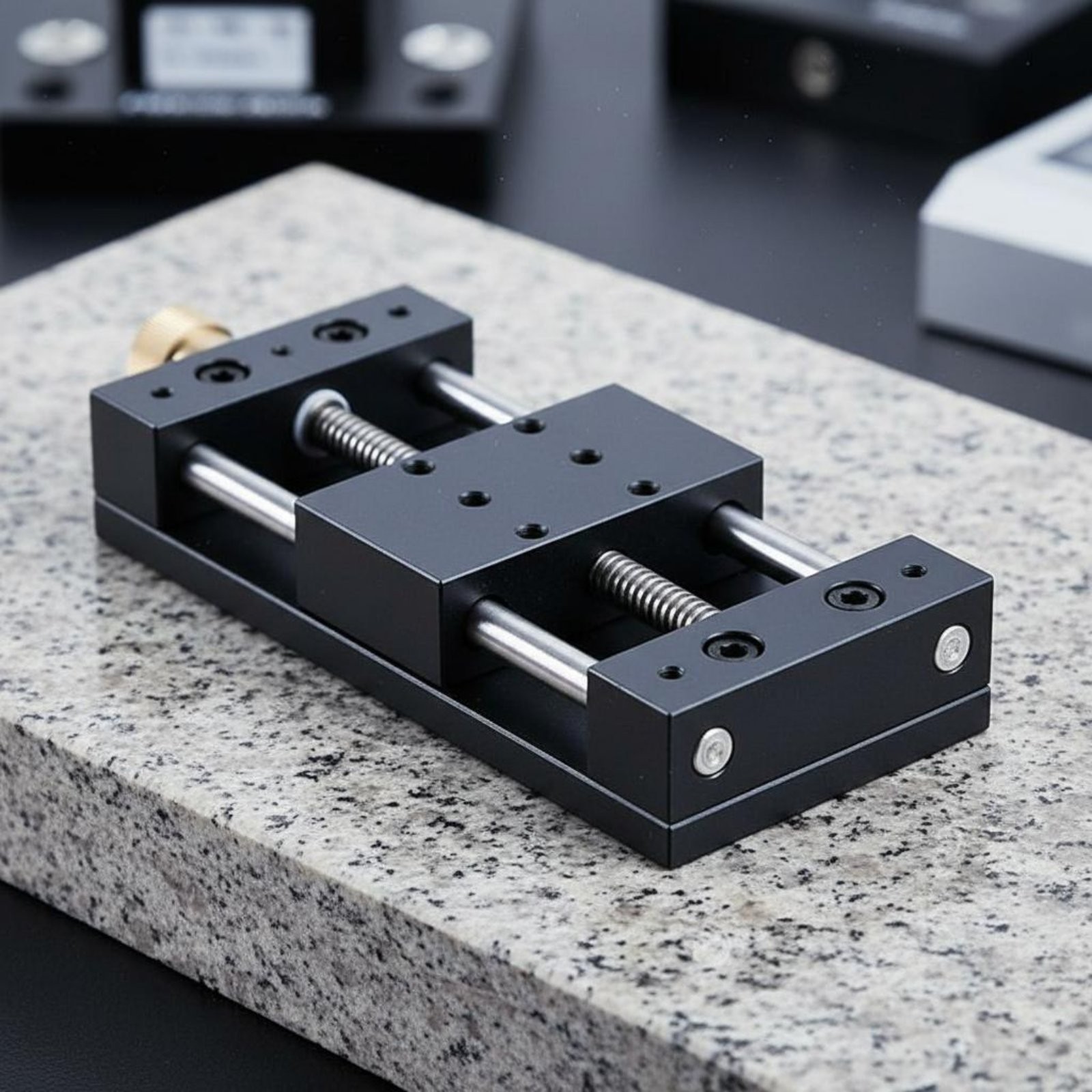 Precise XY Axis Stage Steady Movement Manual XY Slide Stage Scale Ruler