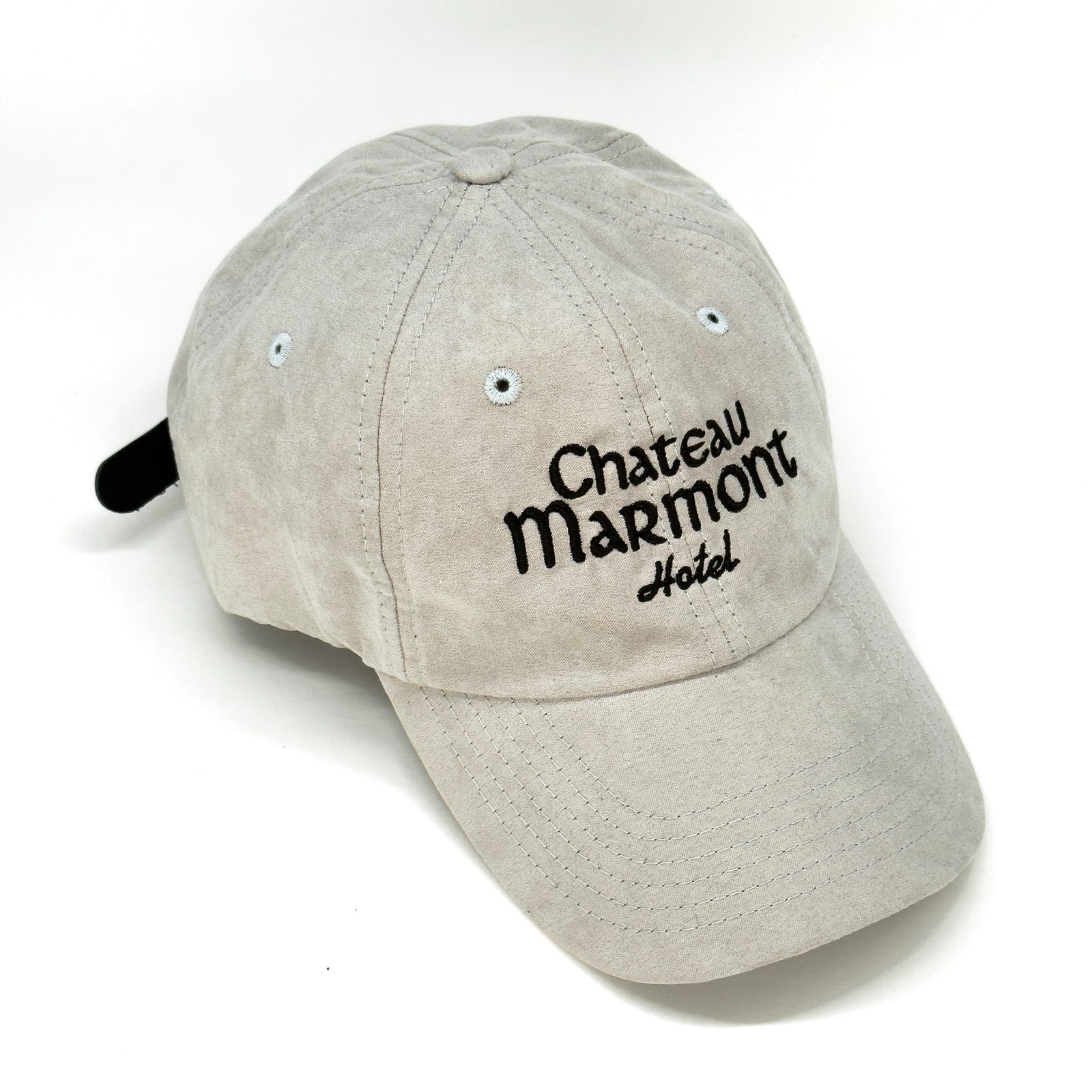 Chateau Marmont Faux Suede Dad Hat by Shutout Clothing – Neutral LA Streetwear H