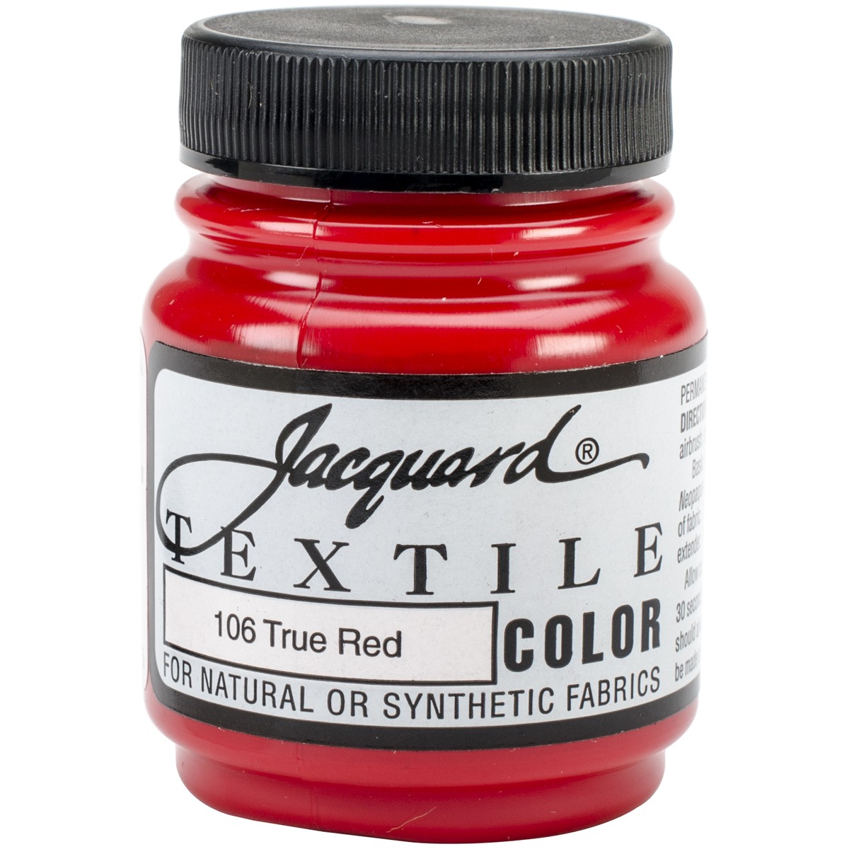 Jacquard Textile Color Fabric Paint 2.25oz-True Red