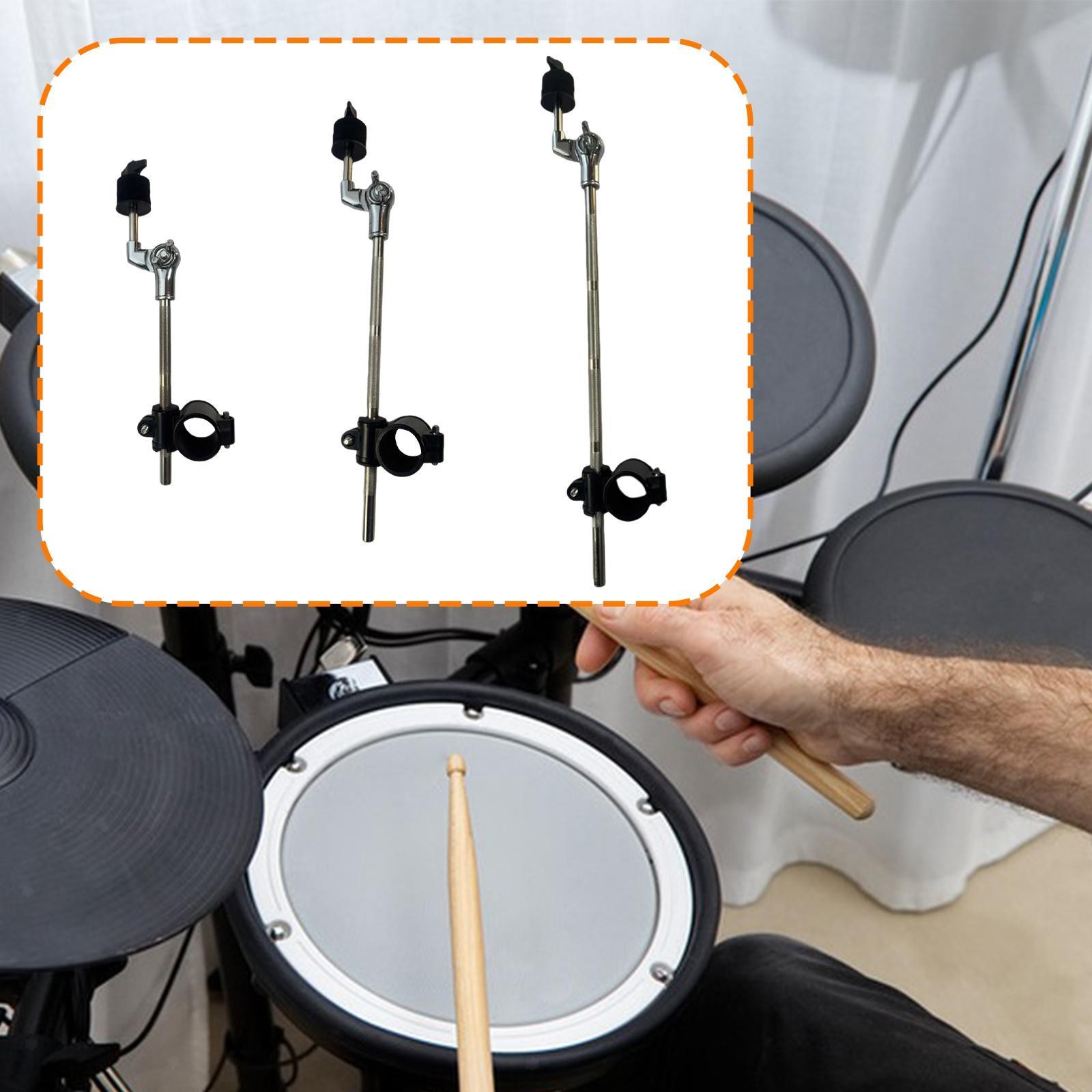 Electronic Drum Cymbal Holder Adjustable Clamp Professional Attachment Mounting