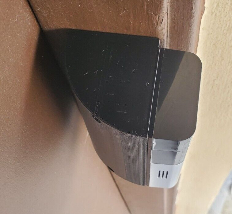 Ring Battery Doorbell Plus Wedge Angle Mount Bracket Holder 90 Degree 3D Printed