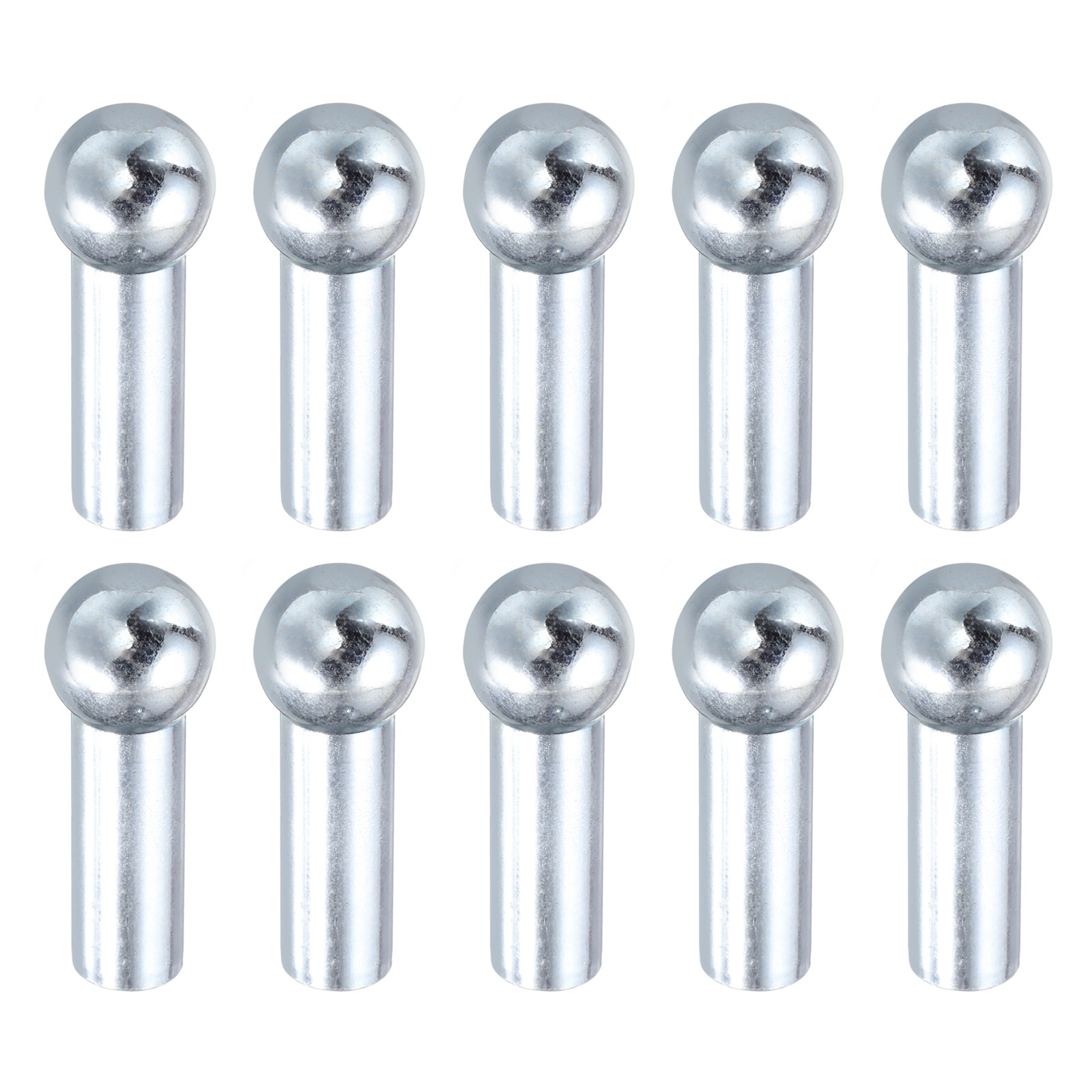 10pcs Cable Ball Stopper Gym Machine Accessories for 6mm Cable Exercise Silver