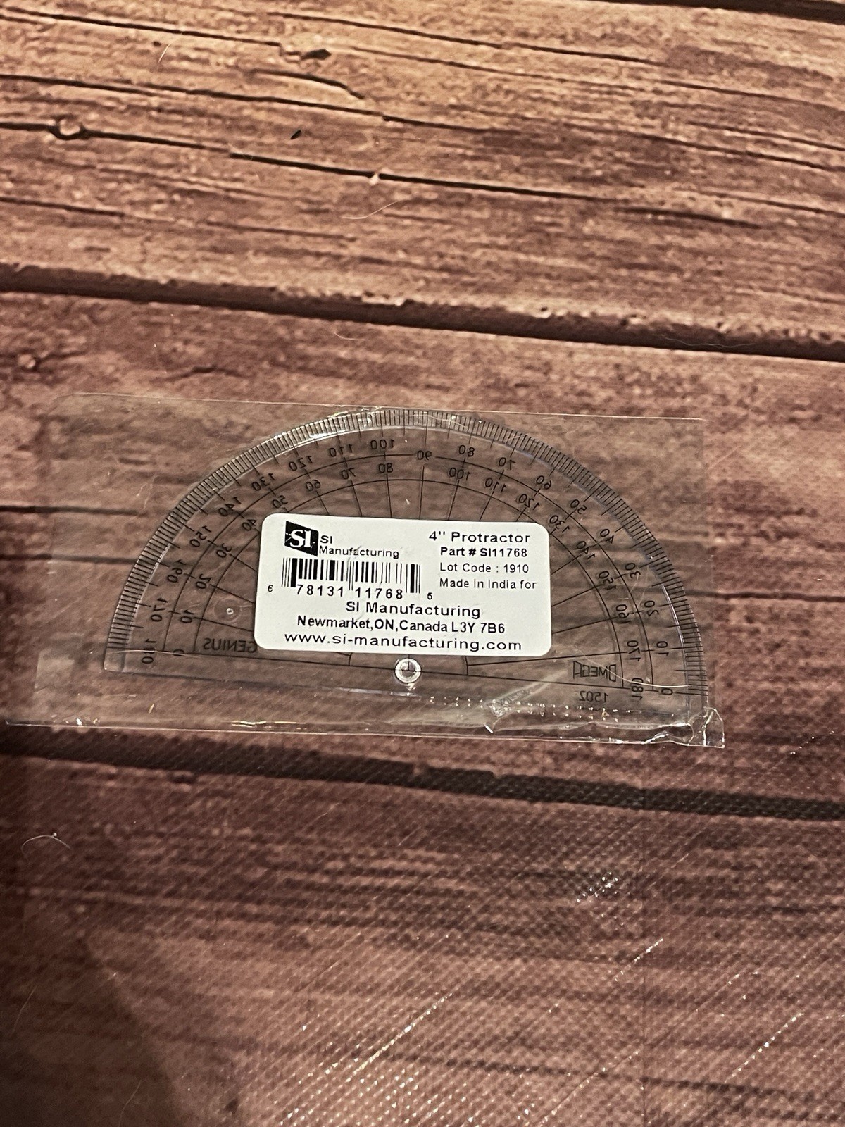Fiskars Plastic Protractor With Bonus Mini 4” Protractor Swing Arm