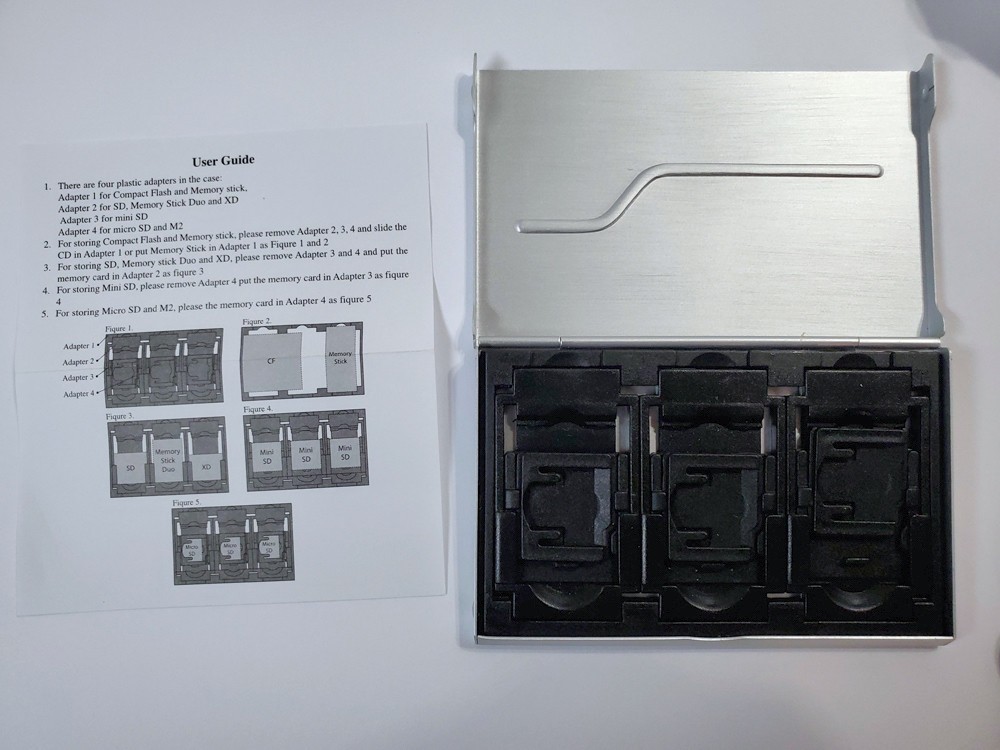 Silver Metal TARGUS Memory Chip SD Misc. Sizes Case
