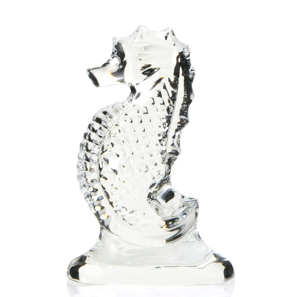 Waterford Crystal Seahorse Memento 2.5" Diamond Cut Sculpted Figurine