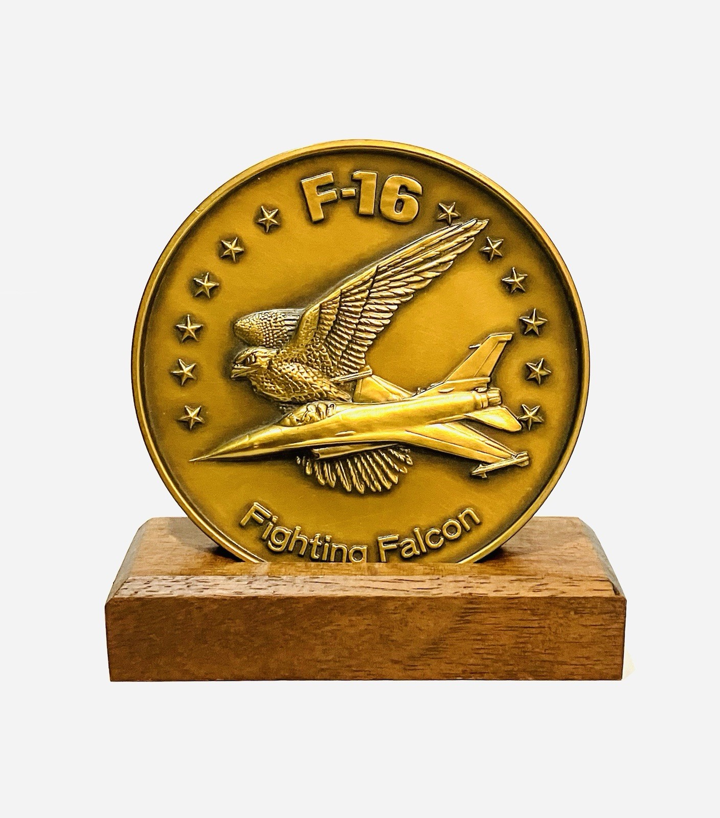 F-16 Falcon First F-16 March 1990 Bahrain Defence Force Bronze Medallion