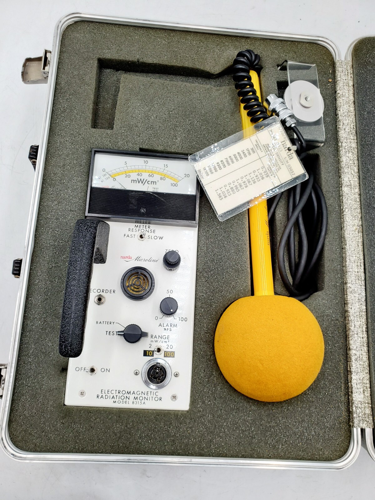Narda Microline 83154 - Electromagnetic Radiation Monitor, Isotropic Probes