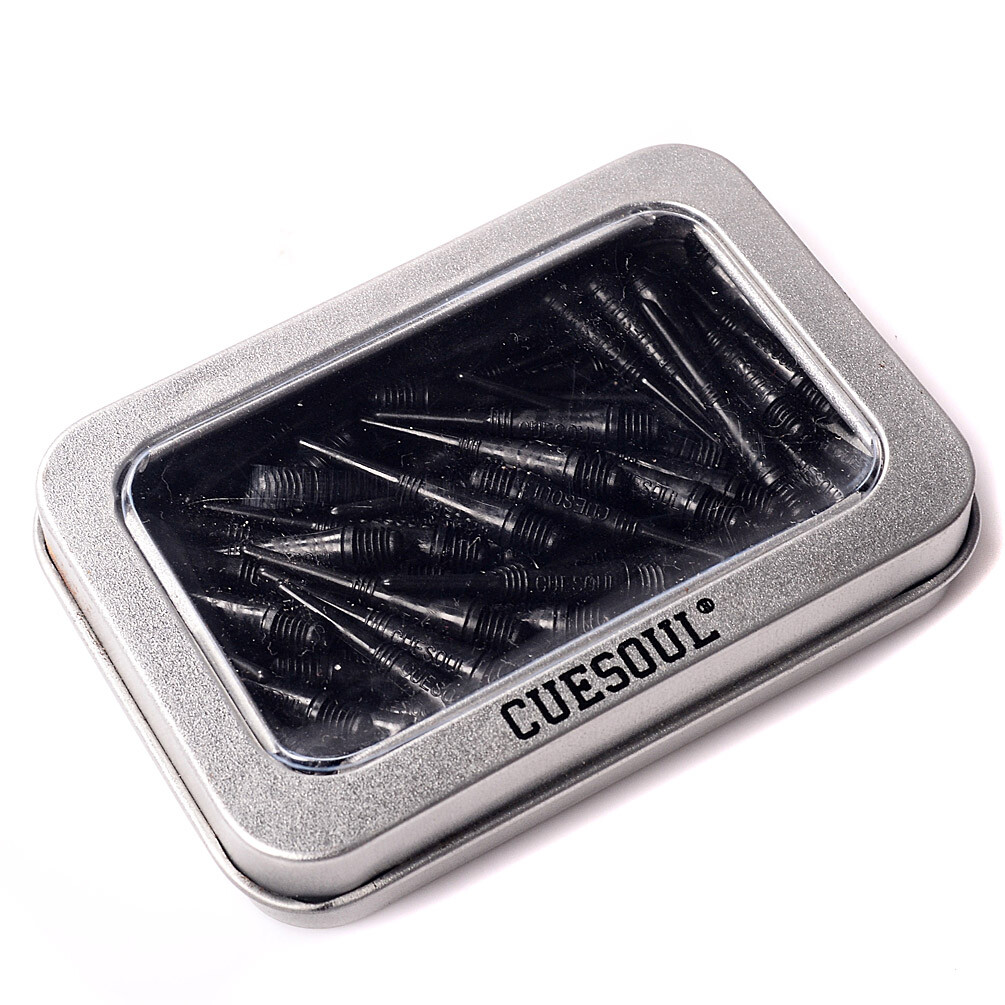 CUESOUL 100 PCS/Set Black Soft Tip Points For Soft Tip Darts-32mm