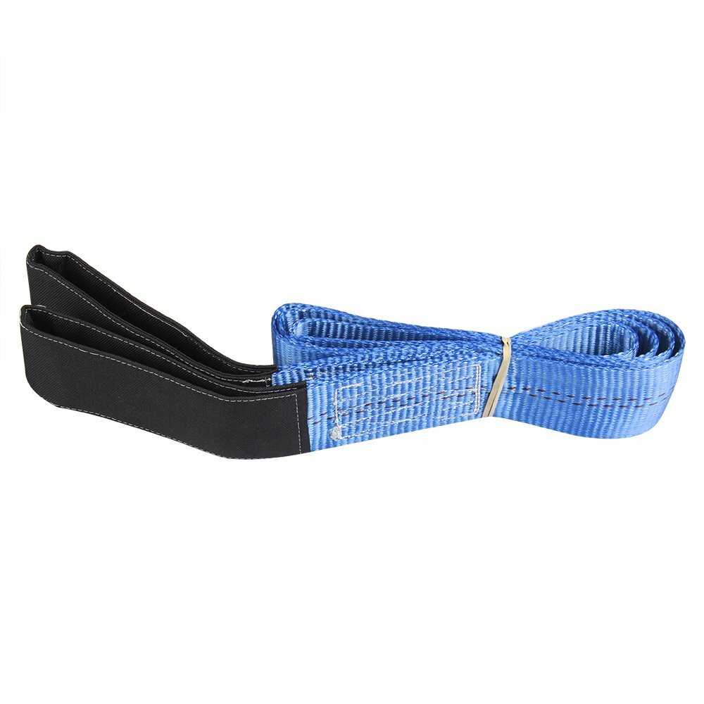 2x Heavy Duty 6' x 2" Nylon Flat Lifting Sling Strap Eye & Eye Polyester Webbing