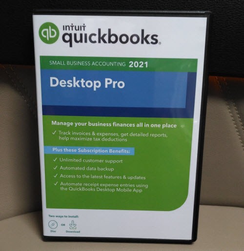QuickBooks Professional Desktop 2021 Software No Subscription CD
