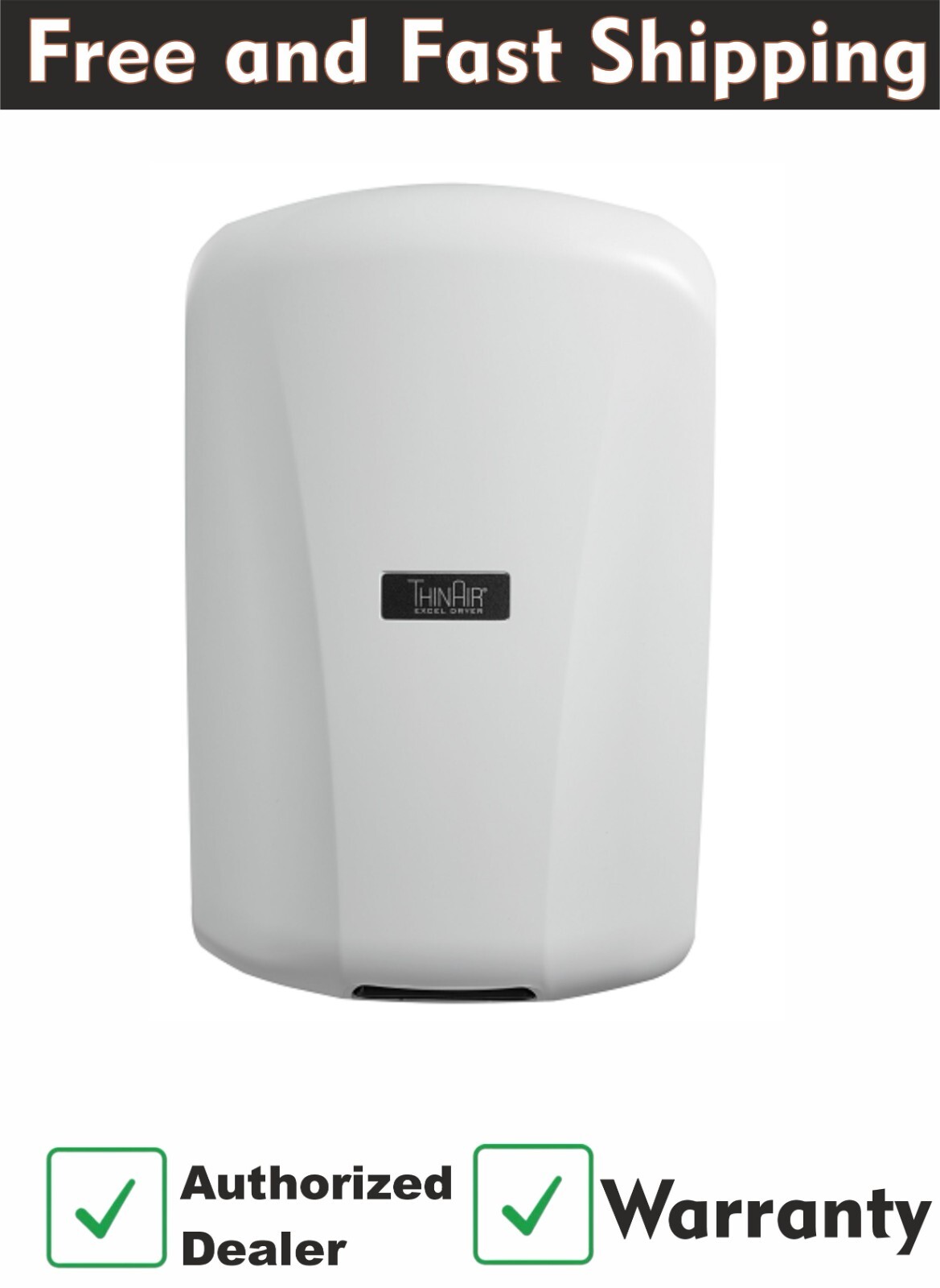 Excel Dryer TA-ABS ThinAir ADA Compliant Hand Dryer 110-120 Volt
