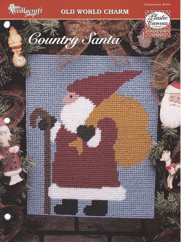 Needlecraft Shop COUNTRY SANTA Plastic Canvas Pattern