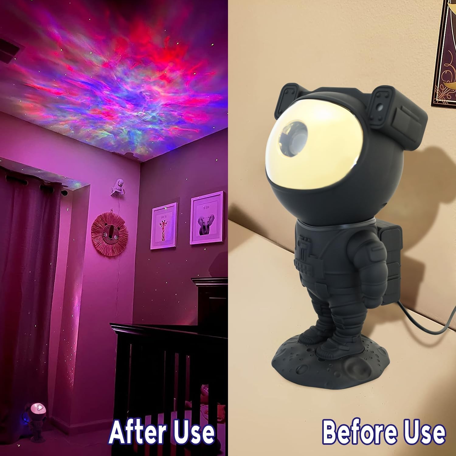 Astronaut Projector Galaxy Starry Night Light Nebula Ceiling Lamp with Remote