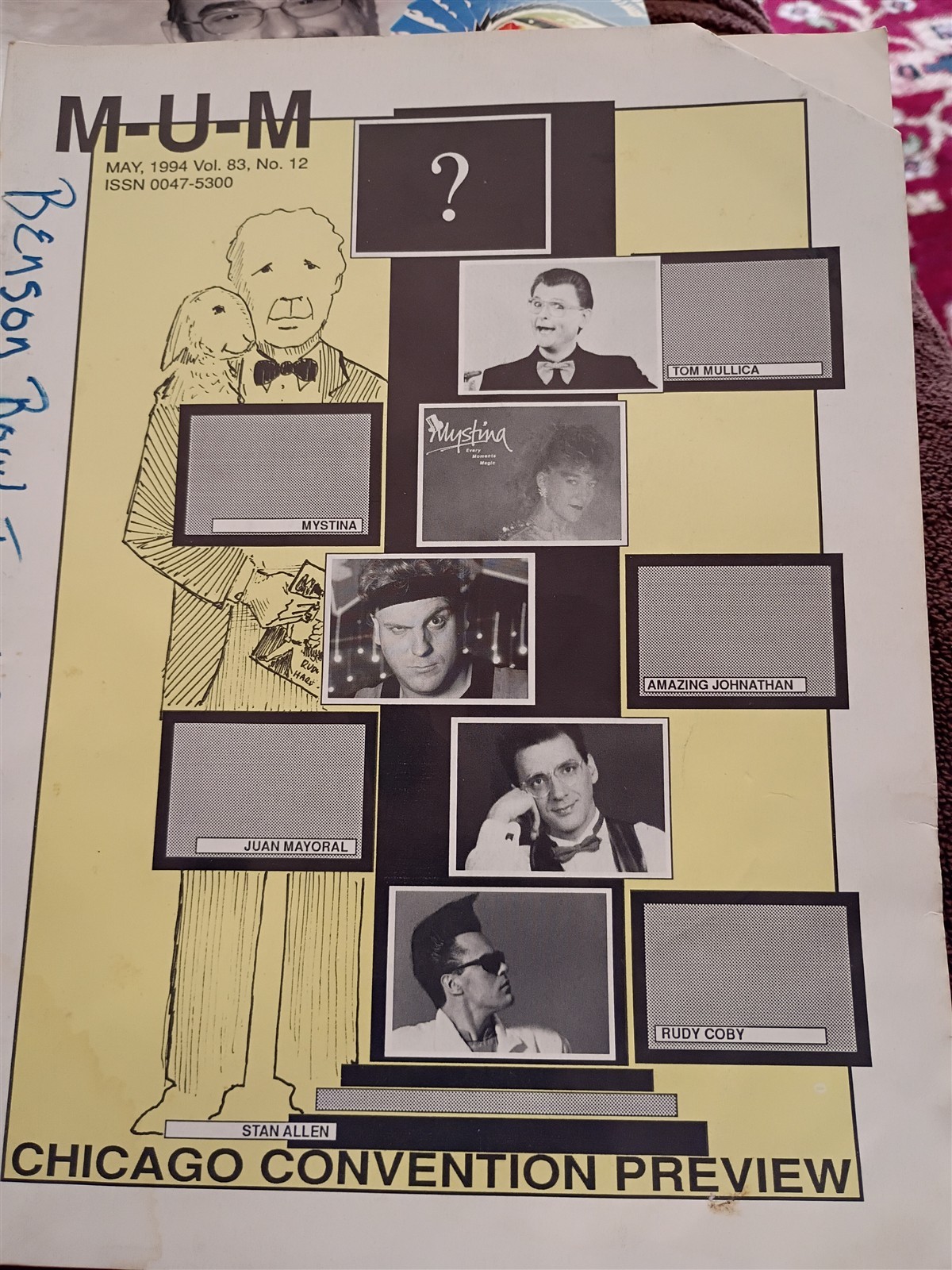 Chicago Convention Preview 1994 MUM SOCIETY OF AMERICAN MAGICIANS MAGAZINE #11