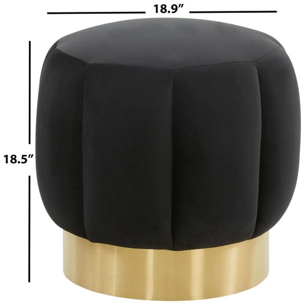 Safavieh MAXINE CHANNEL TUFTED OTTTOMAN, Reduced Price 2172778004 SFV4707P