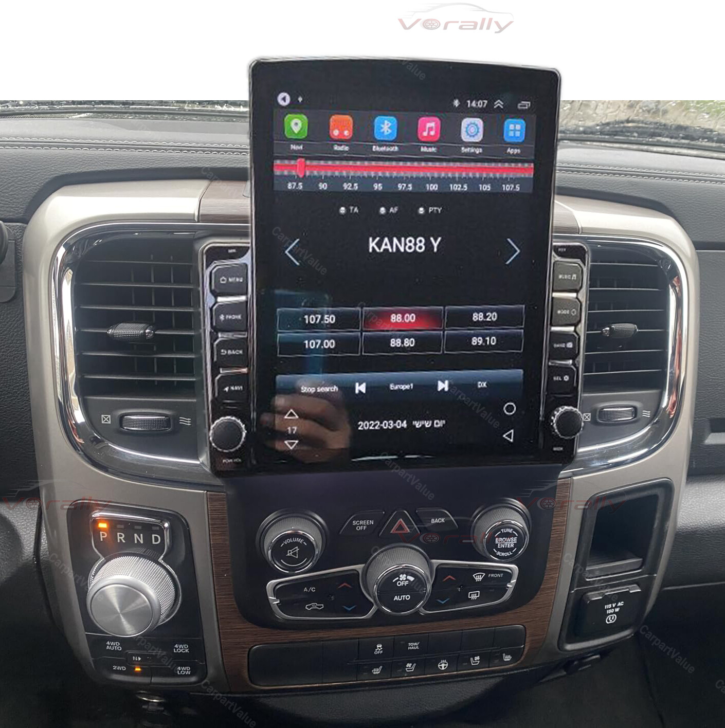 9.7" SCREEN UPGRADE DISPLAY FOR DODGE RAM 1500 CARPLAY ANDROID AUTO RADIO NAVI
