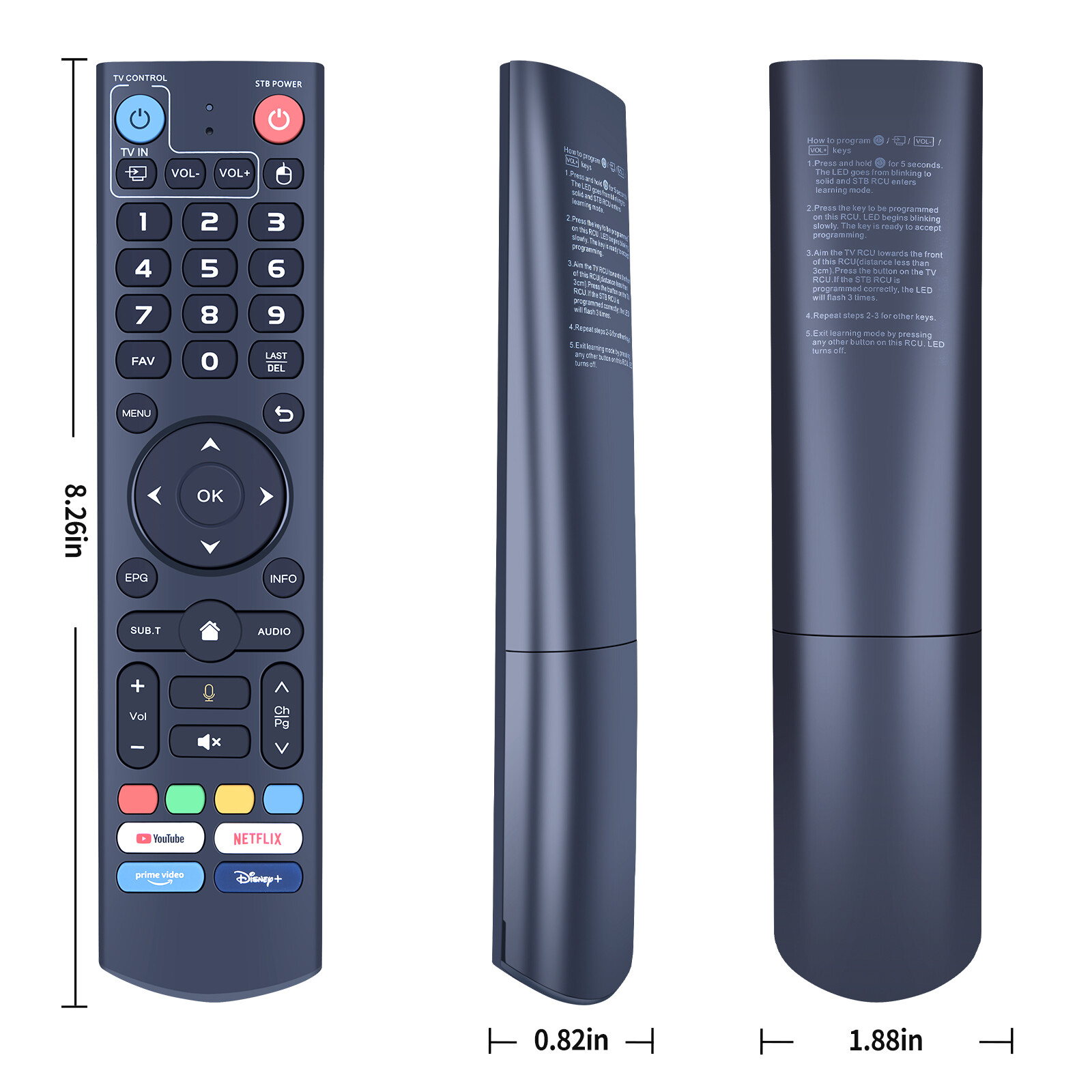 Remote Control Compatible with vSeeBox V3 Pro Android TV Box with Voice