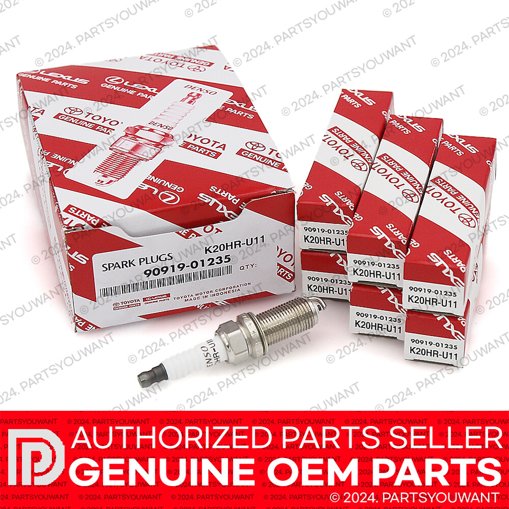 GENUINE Toyota 4Runner Tacoma FJ Cruiser OEM V6 4.0L Spark Plug SET 90919-01235