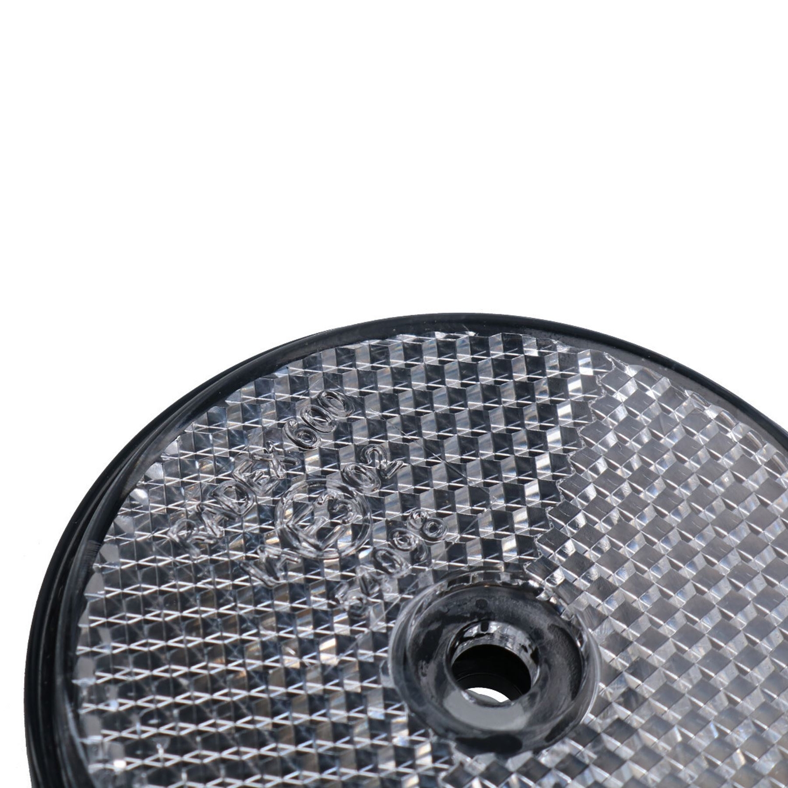 Clear Round Front Reflector White Pack of 10 for Trailers Fence Gate Posts TR06