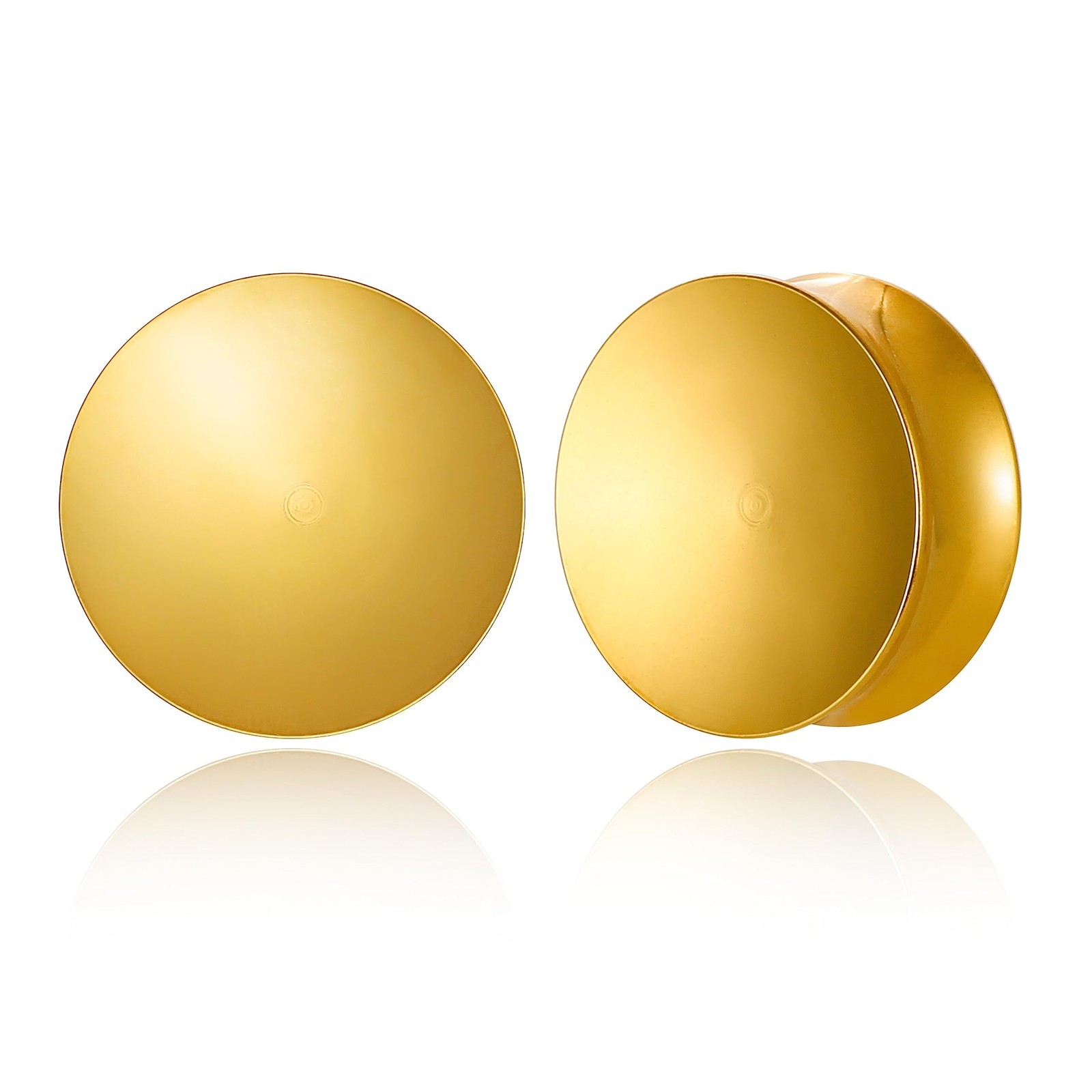 2PCS 8mm-25mm (0G-1") Concave Ear Gauges Ear Plugs Gauges Tunnels for Stretch...