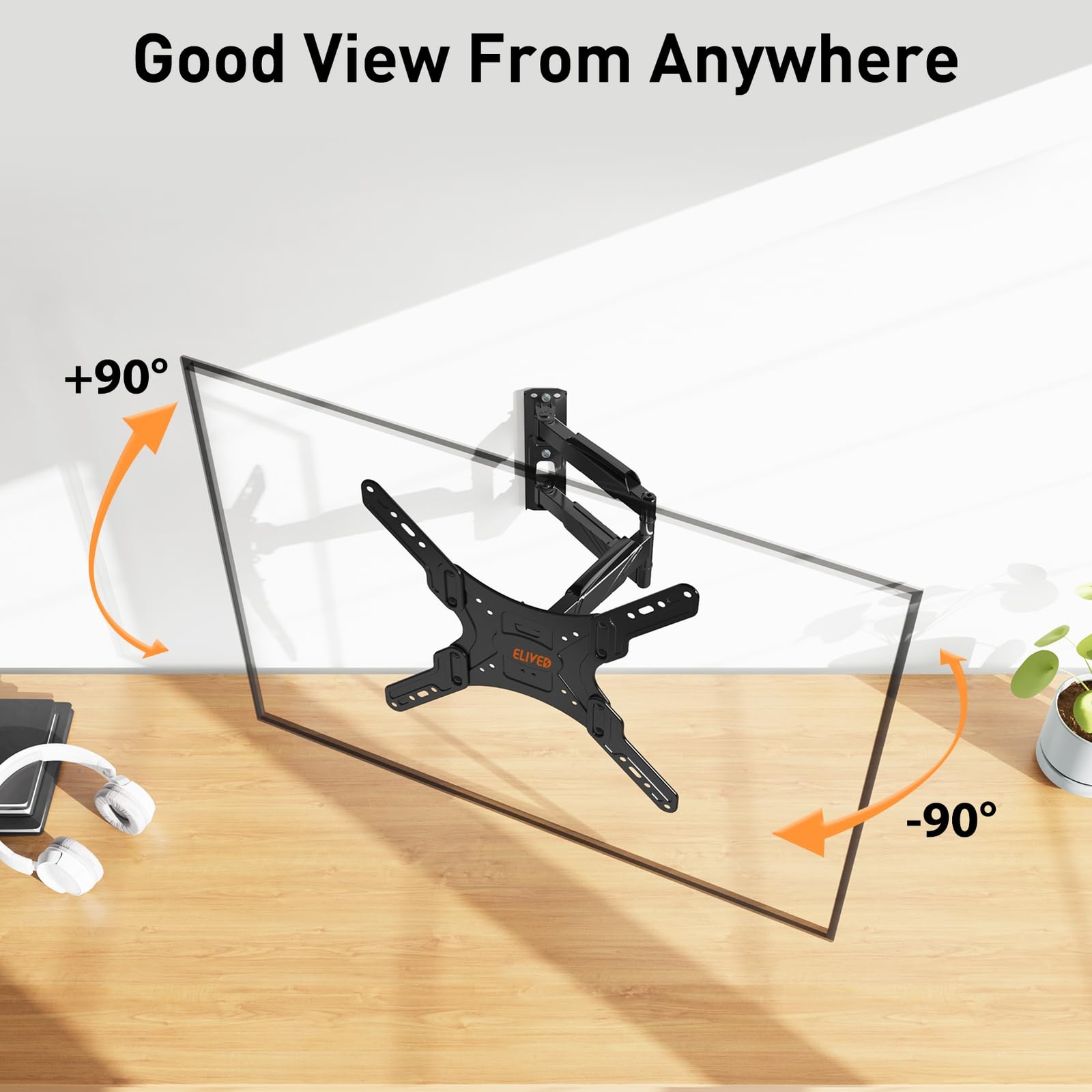 Ul Listed Tv Wall Mount For Most 2660 Inch Tvs Swivel And Tilt Full Motion Tv Mo