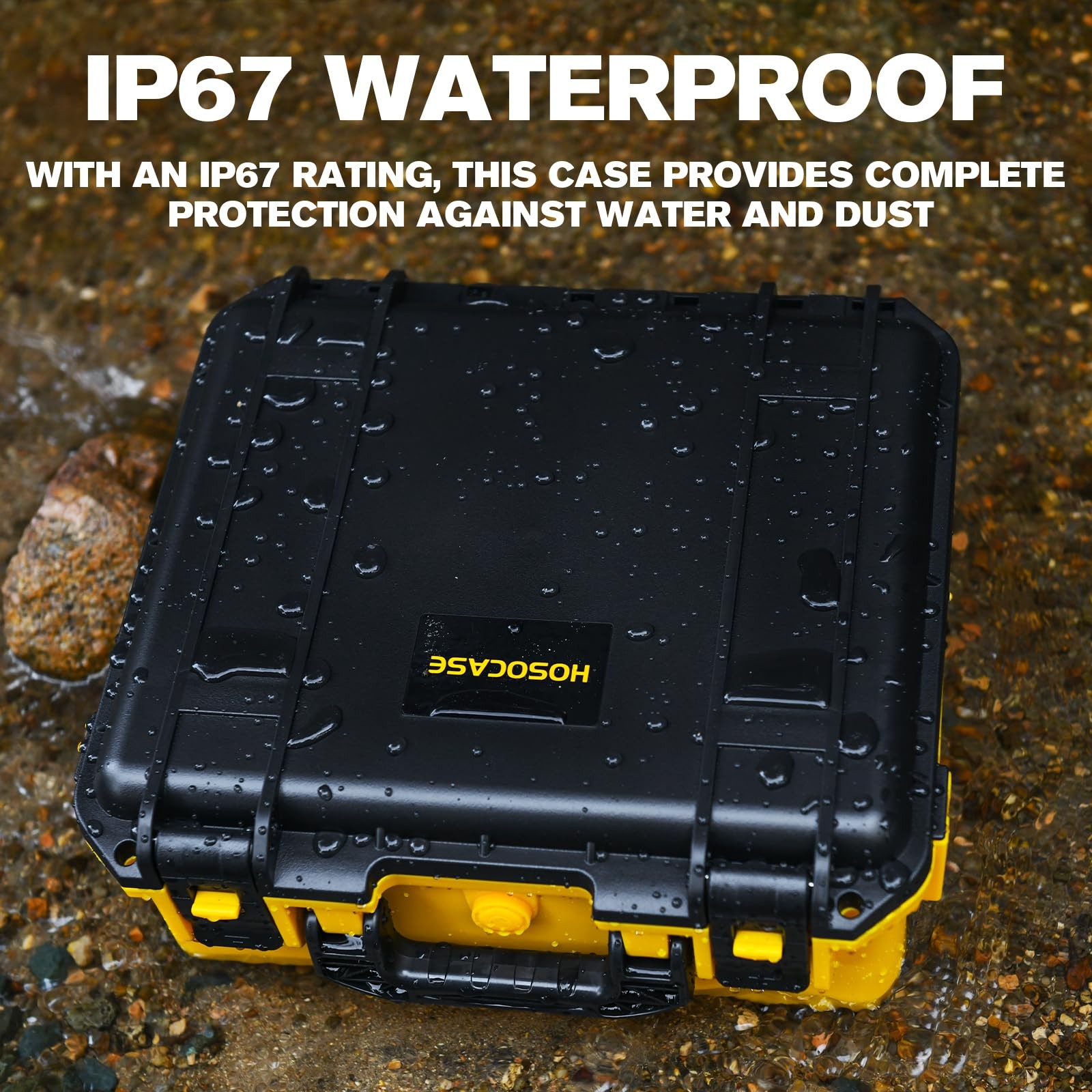 Waterproof Storage Case for 20V Batteries - Organizer with 9 Dividers