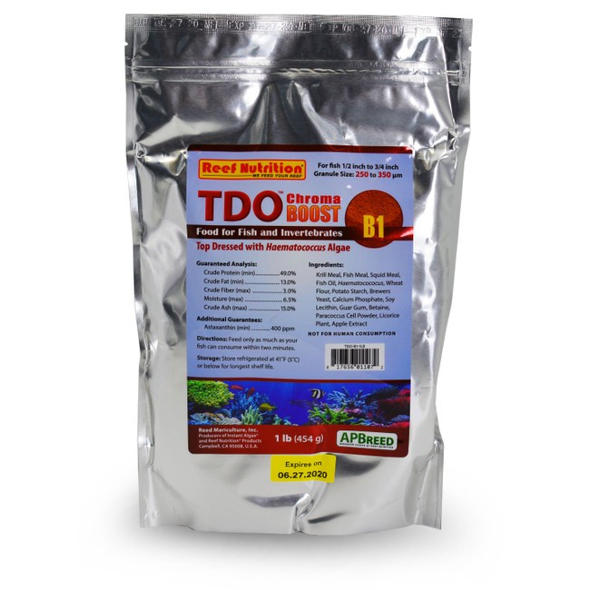 TDO-B1 Chroma Boost Fish Food (16 oz) - Reef Nutrition