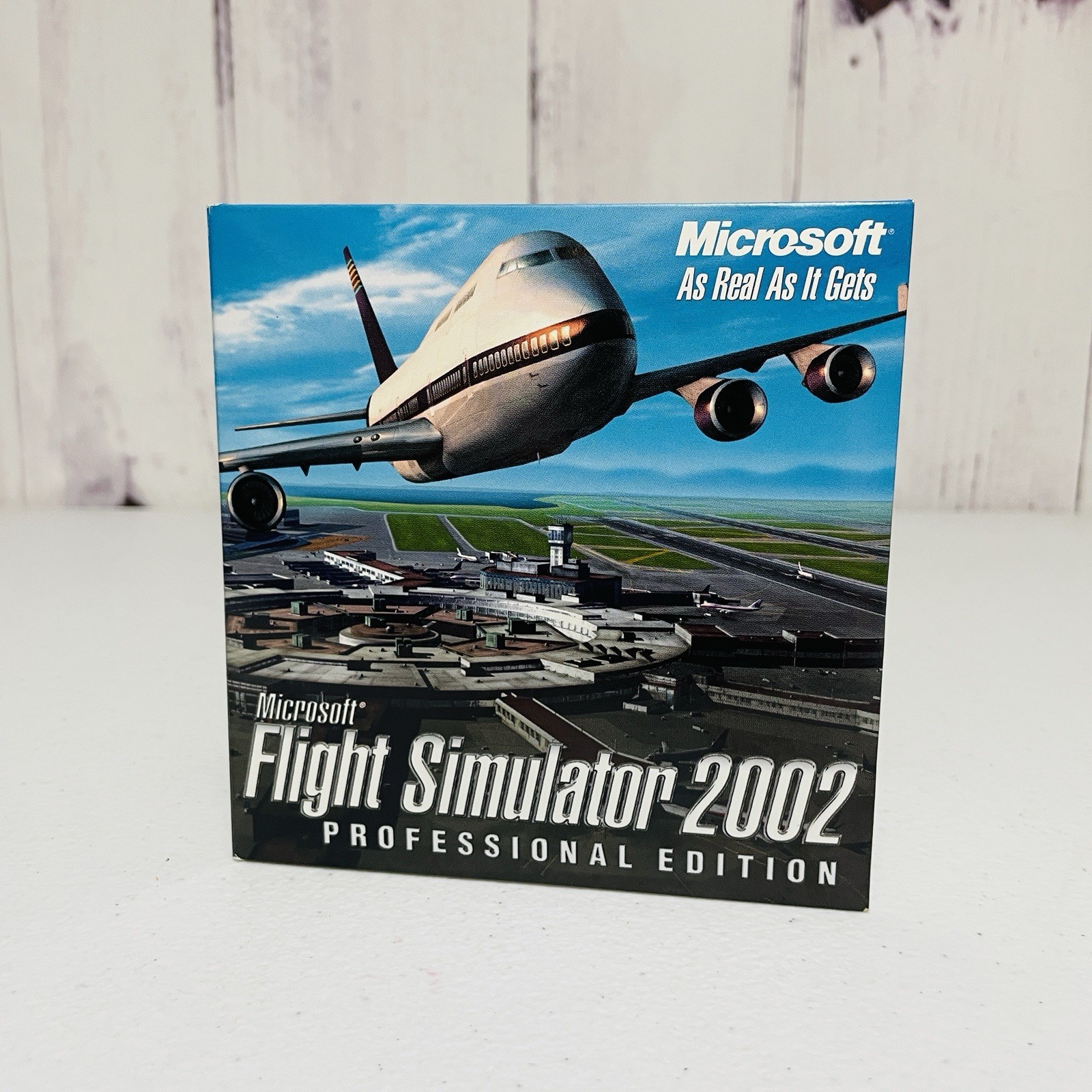 2002 Microsoft Flight Simulator Professional Edition Windows PC 3-Disc Set