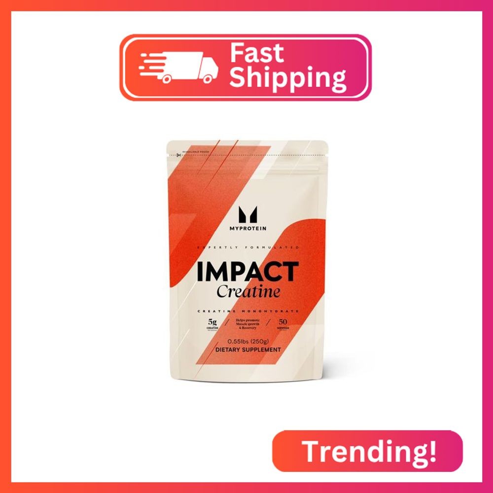 Myprotein Creatine Monohydrate Powder, 50 Servings (0.55lbs) Pure Unflavored Cre