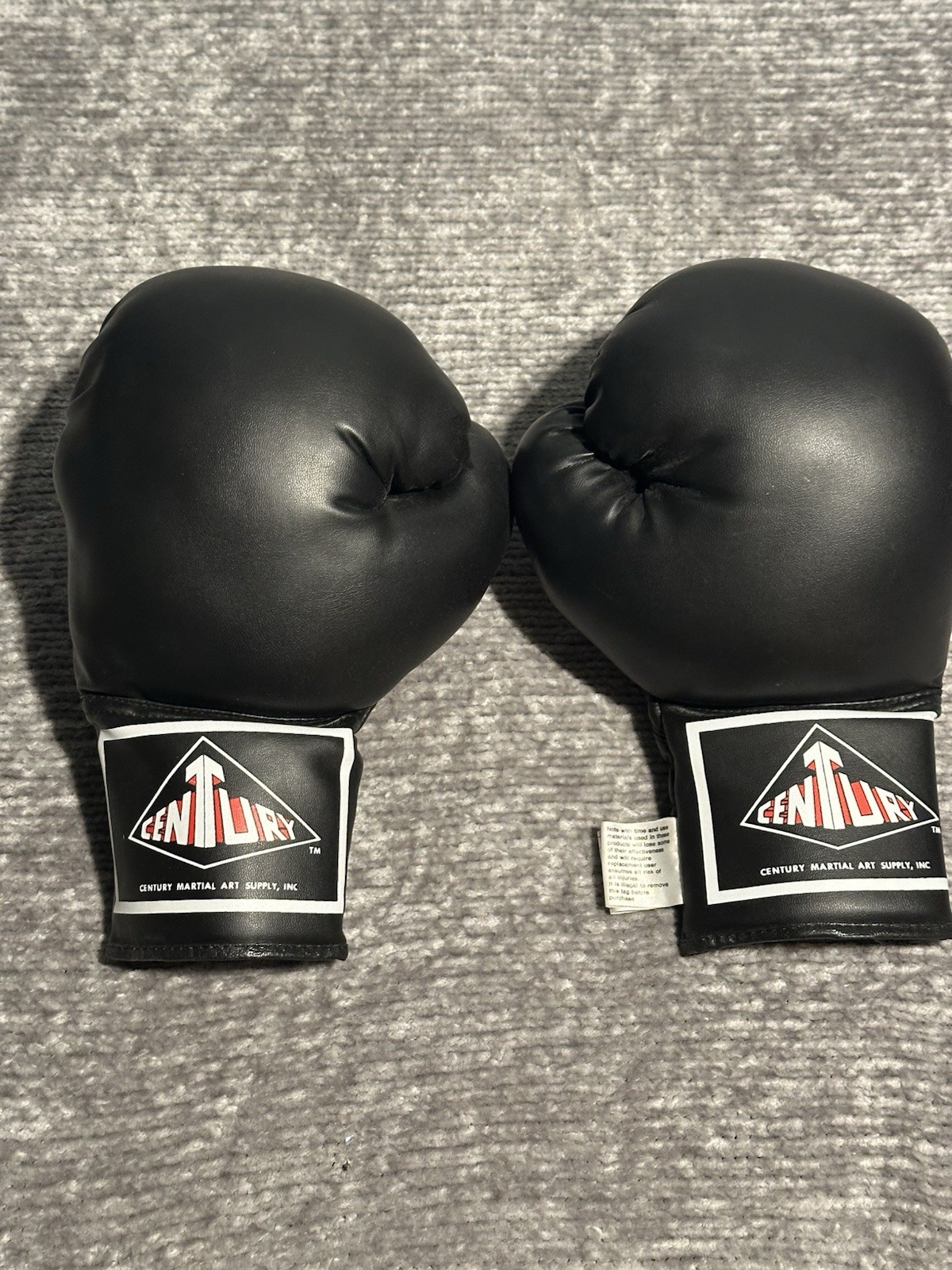 CENTURY Black Sparring Gloves Boxing Training Gear Martial Arts Equipment