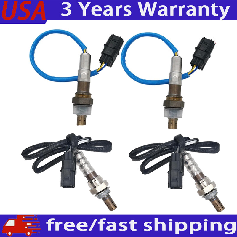 4pcs Oxygen Sensor Up+Down For 2008-2017 Honda Odyssey 3.5L 2007-2009 Acura Mdx