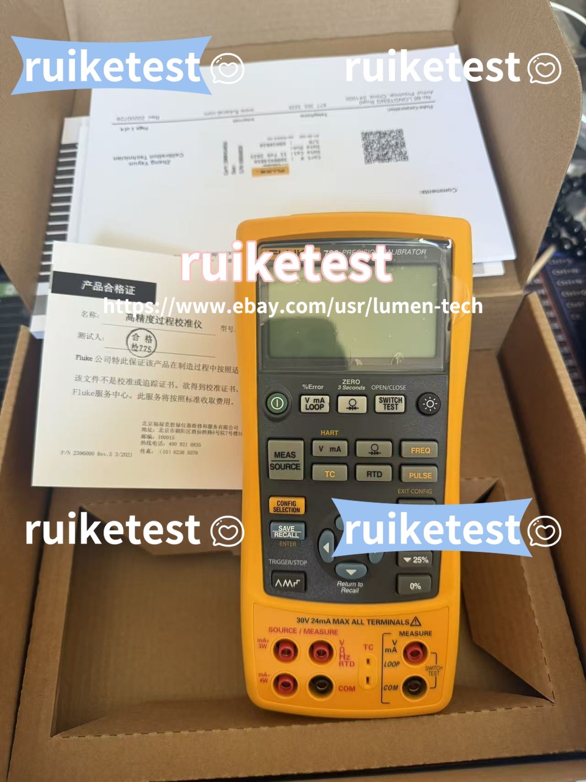 95%NewFluke 726 Multifunction Process Calibrator Calibrated /stock 2025 New open
