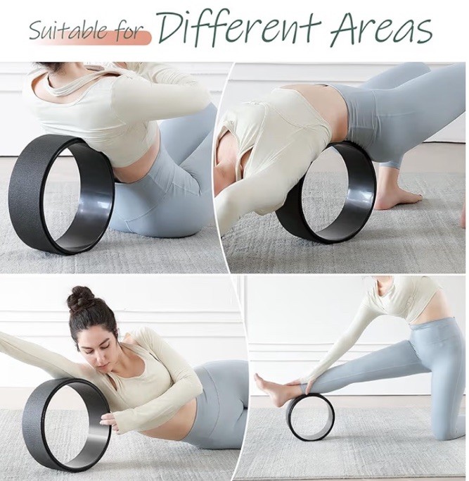 Back Roller Wheel 3-Pack | Deep Tissue Massage & Yoga Stretching for Back Pain