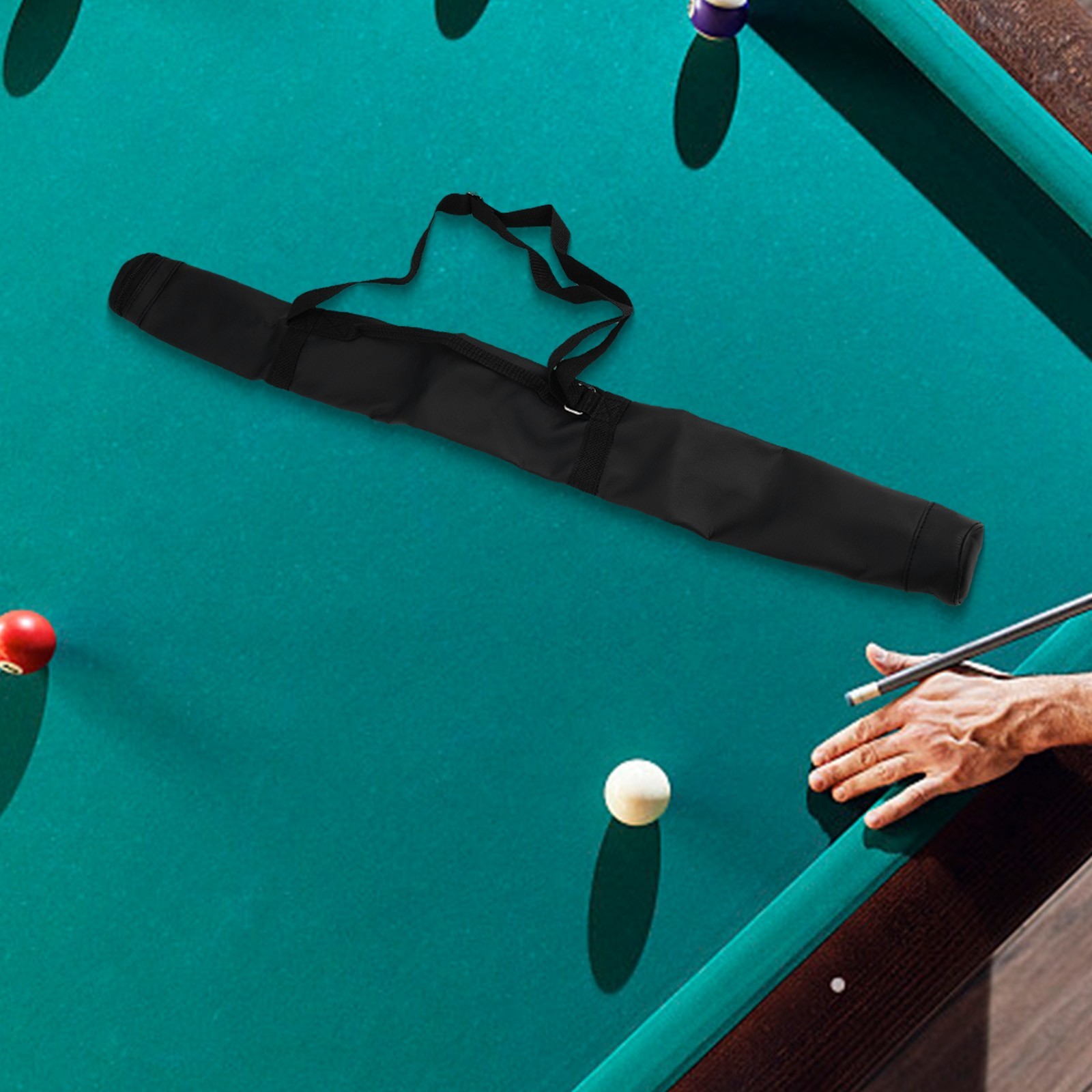 Aesthetic Portable Pool Cue Case Crafted from Materials for Everyday Use