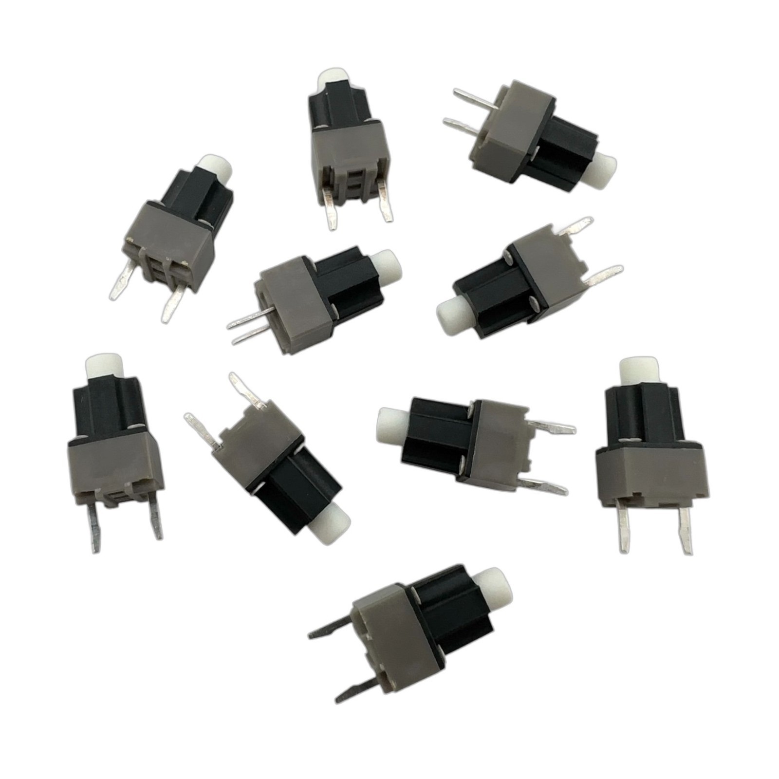10 Pcs - Kailong 6.2x6.2x11.9MM 2-Pin Square Mouse Micro Switch