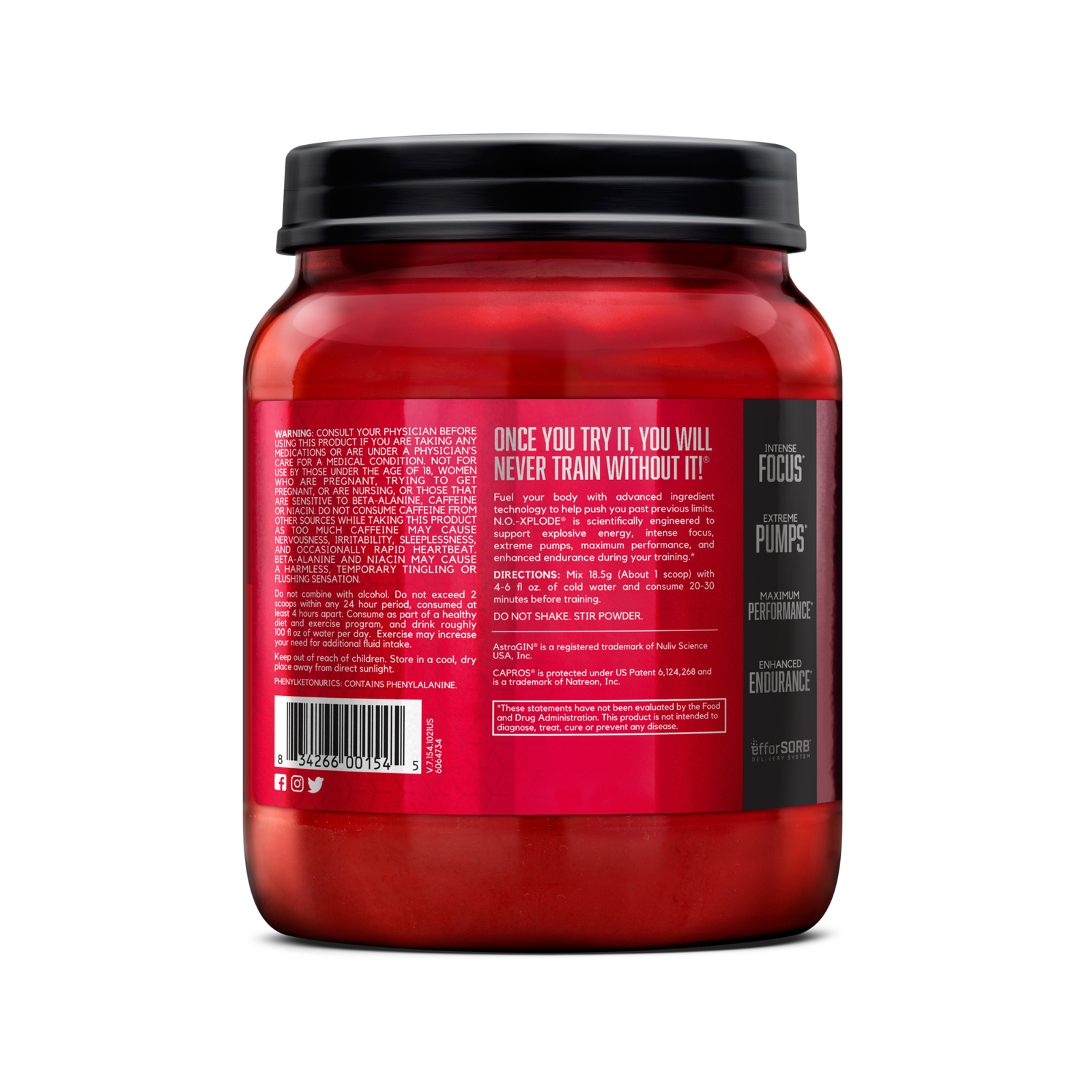 BSN NO XPLODE 3.3B BLUE RASPBERRY 2.45LB