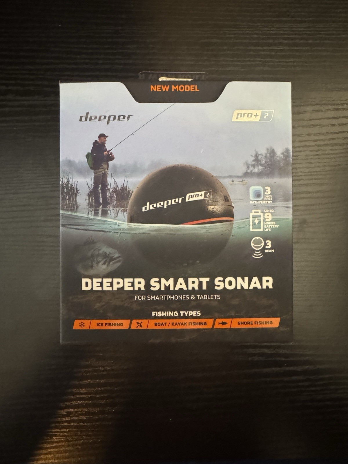 Deeper PRO+ 2 Sonar Fish Finder GPS WiFi Castable - Perfect Condition