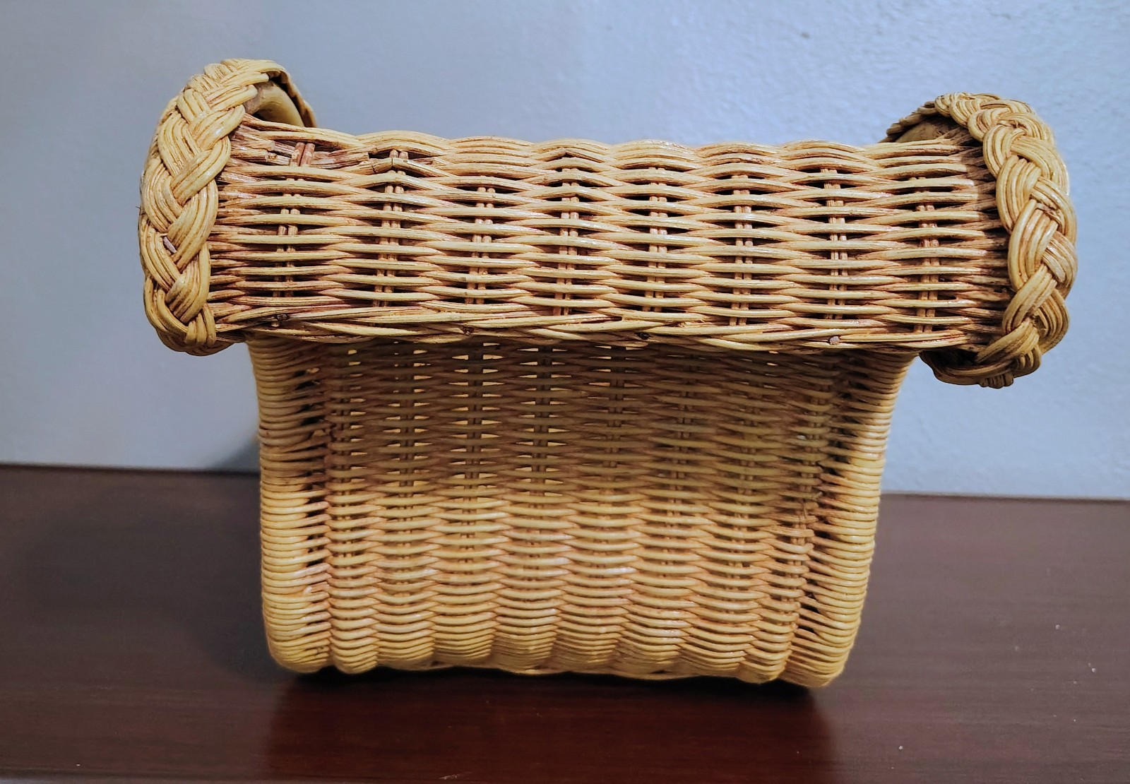 Vintage Large Wicker Sled Basket