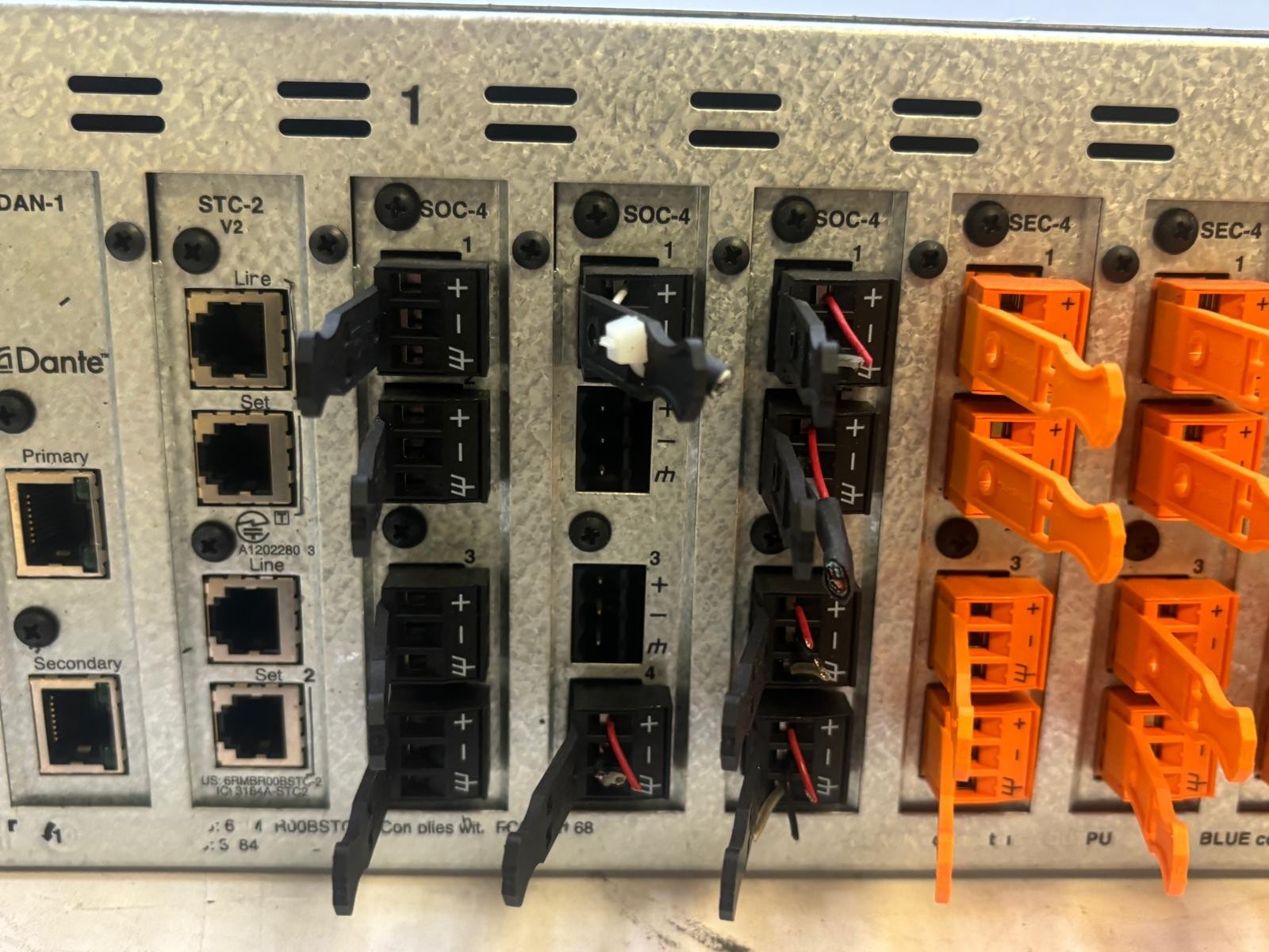 Biamp Tesira SERVER-IO w/ 14 Cards (Read Description)