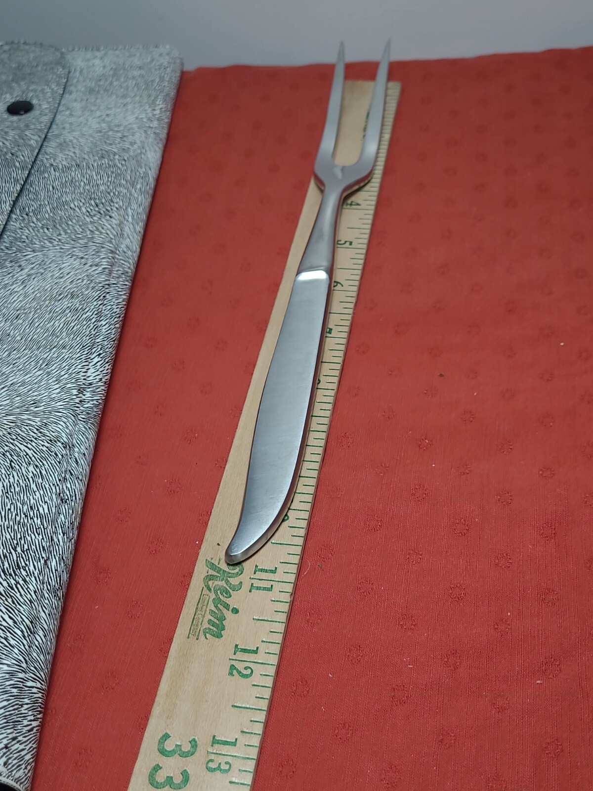 Vintage 3pc. Stainless Austria Carving Knife Fork Set With Case
